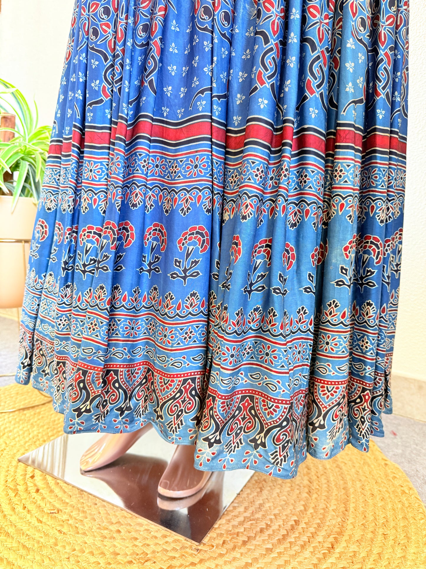 Ajrakh Print Gajji Silk Indowestern