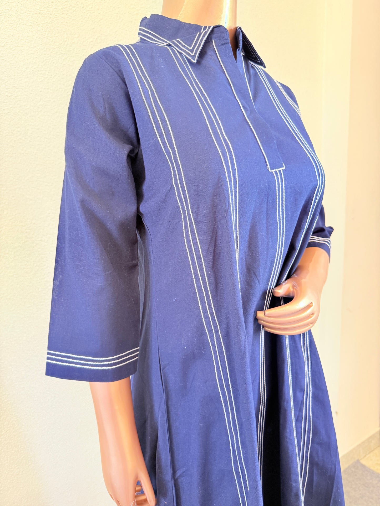 Cotton Flex A-line Tunic with Dori Work