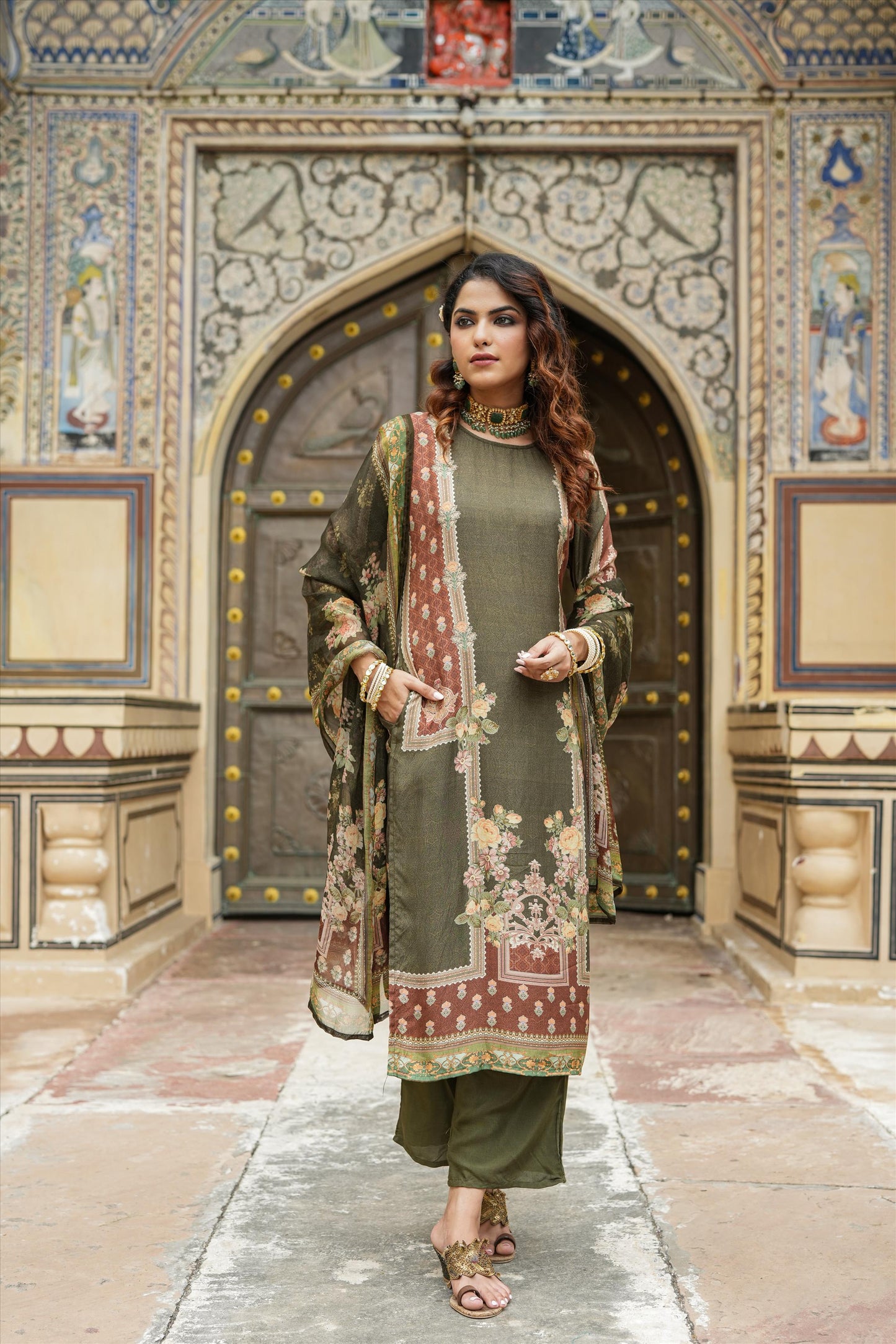 Karachi Print Muslin Suit Set