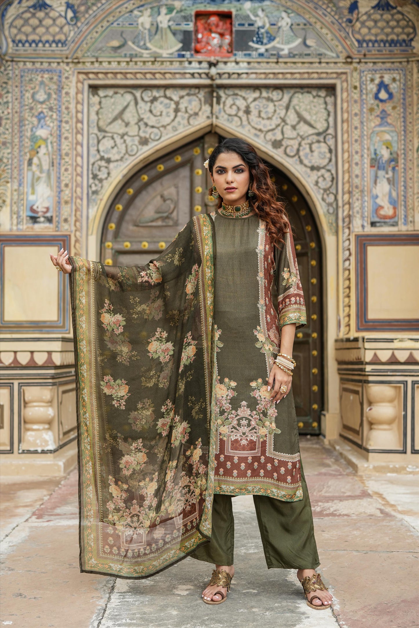 Karachi Print Muslin Suit Set