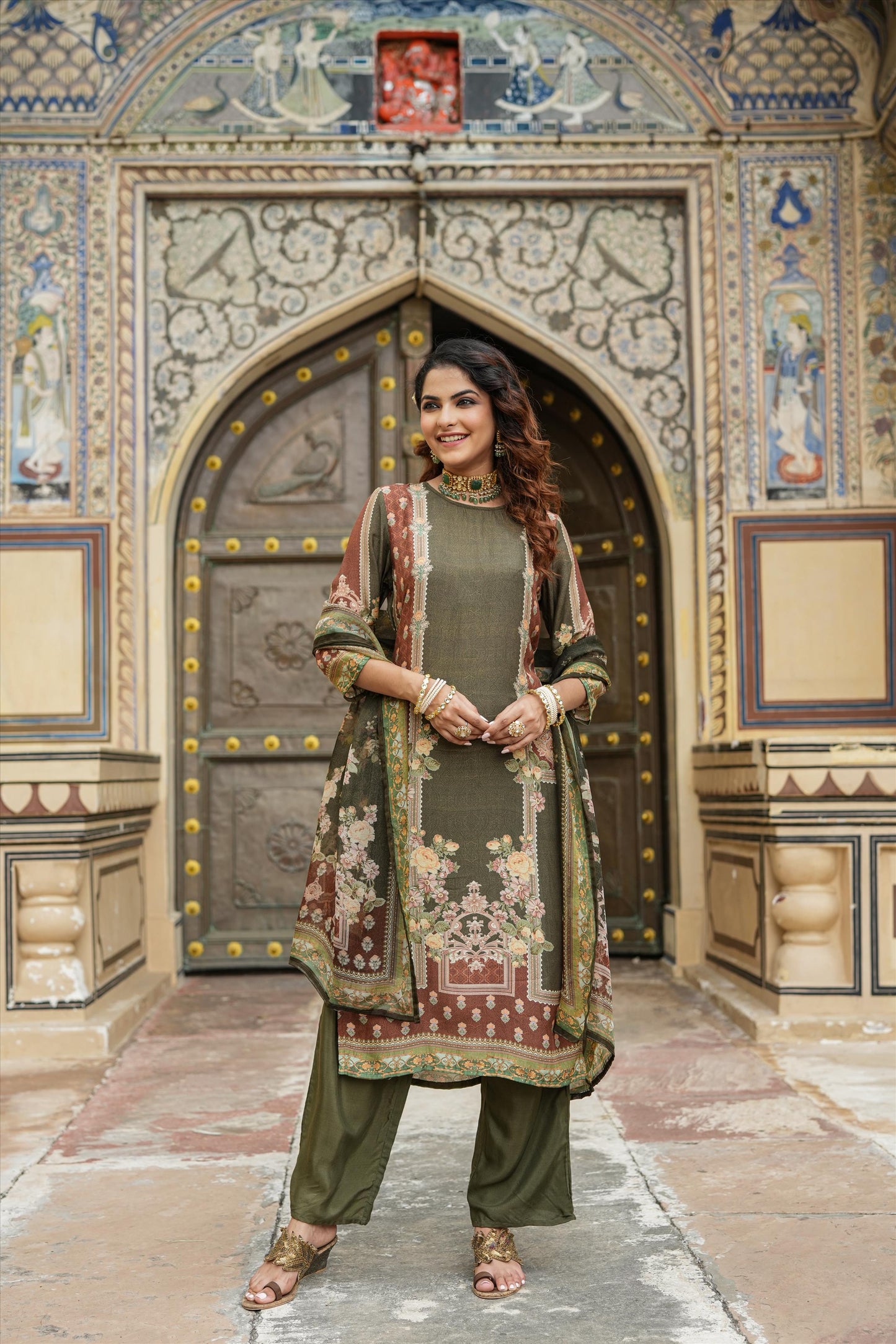 Karachi Print Muslin Suit Set