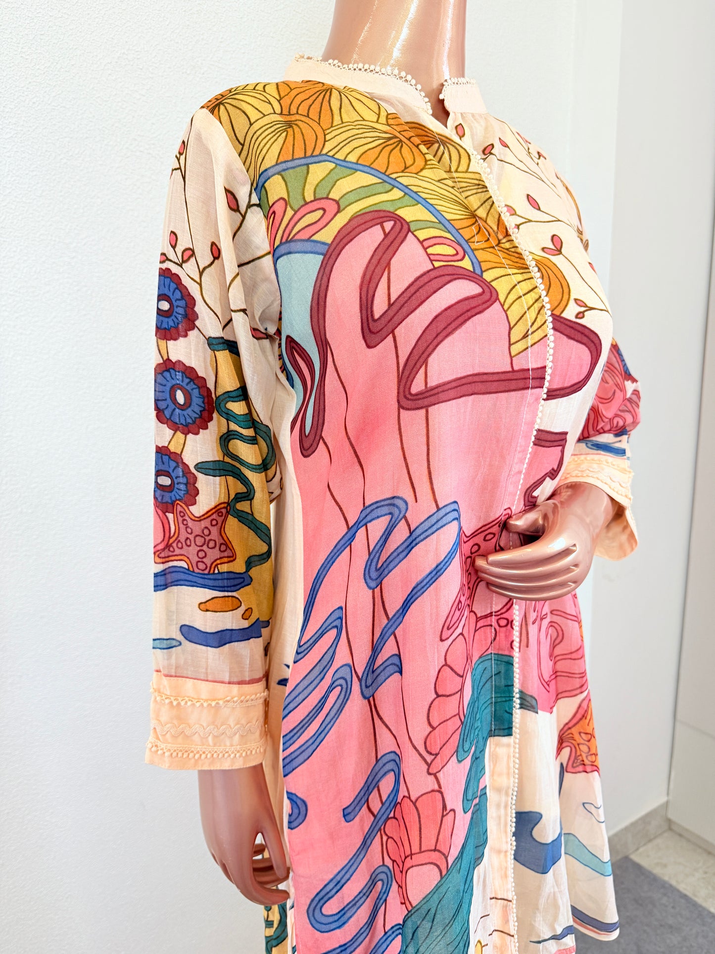 Digitally Print Mul Cotton Coord Set