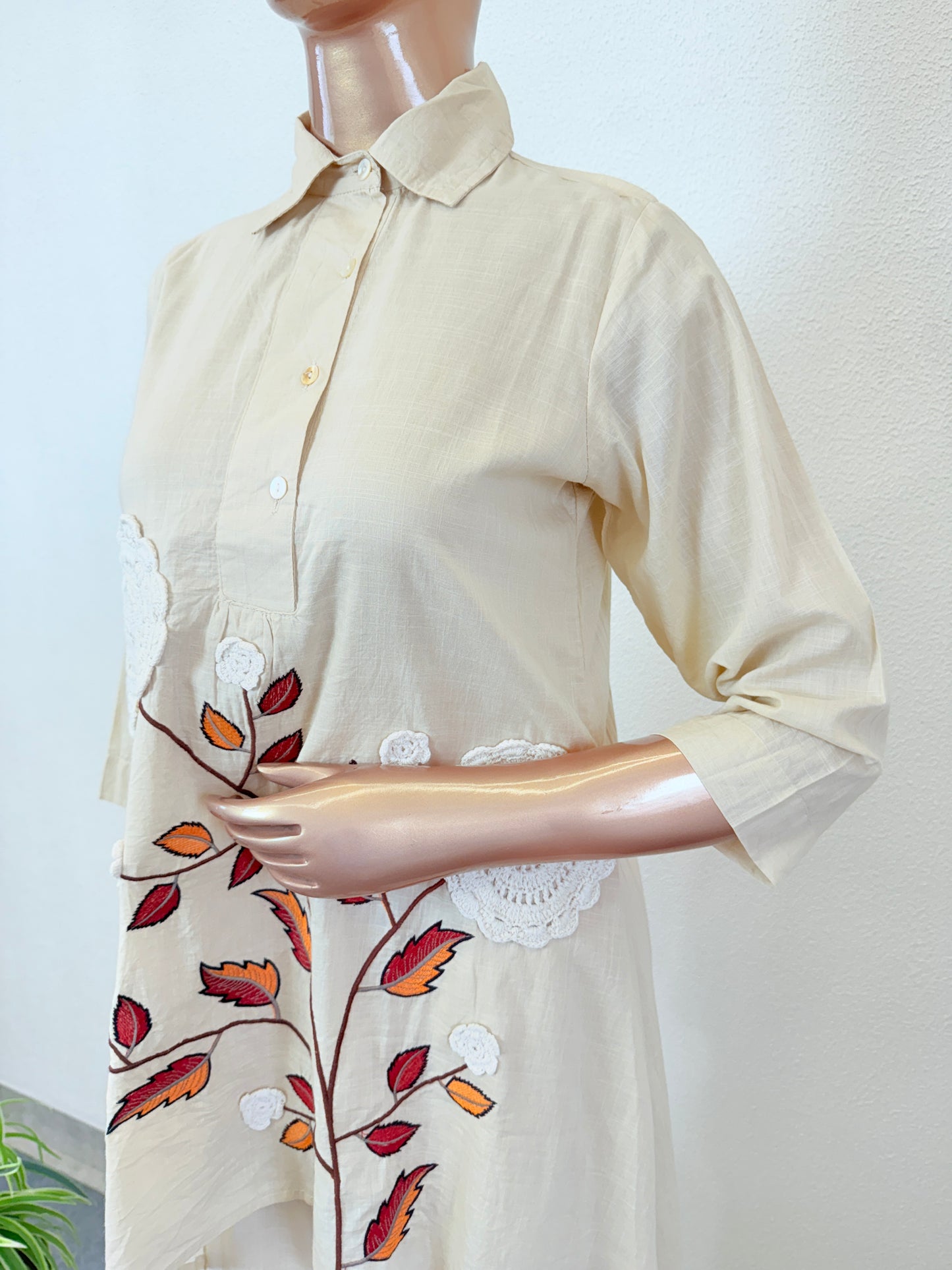 High Low Cotton Coords with Crocia Flowers