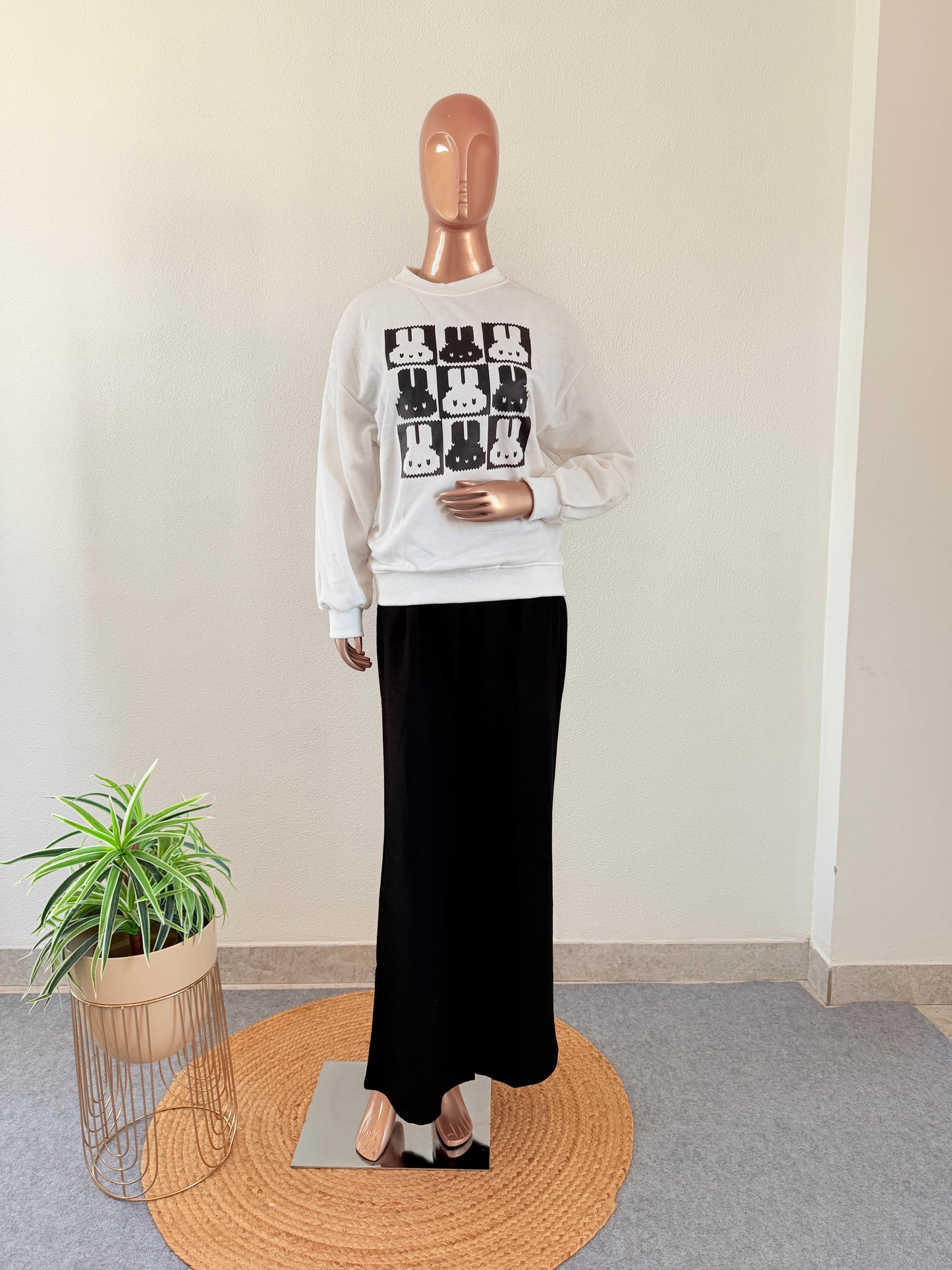 Bunny Print Sweatshirt