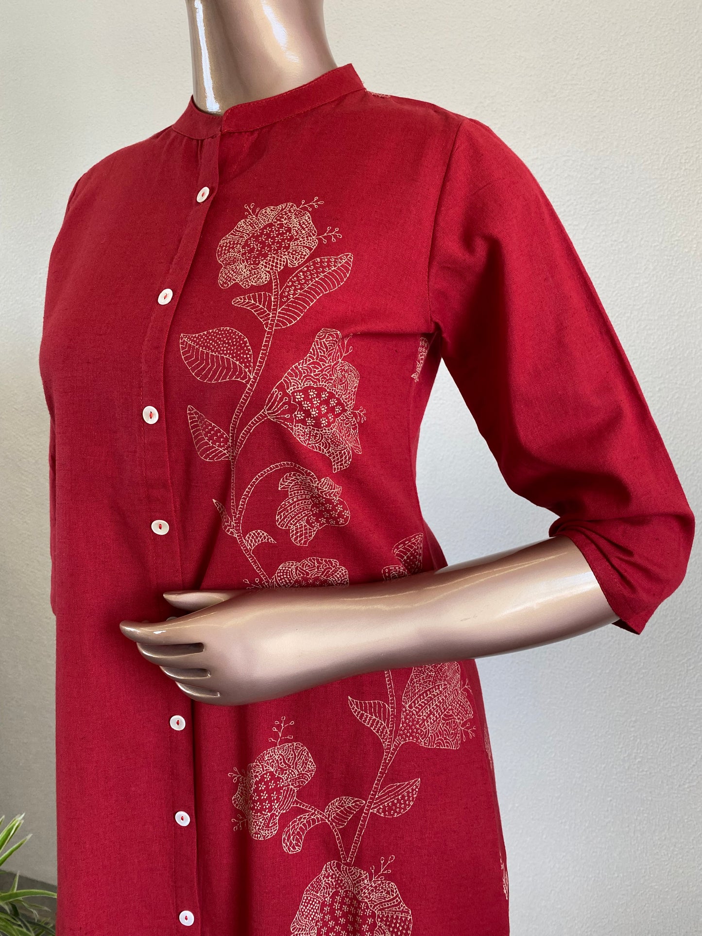 Block Printed Cotton Flex Kurta Pant Set
