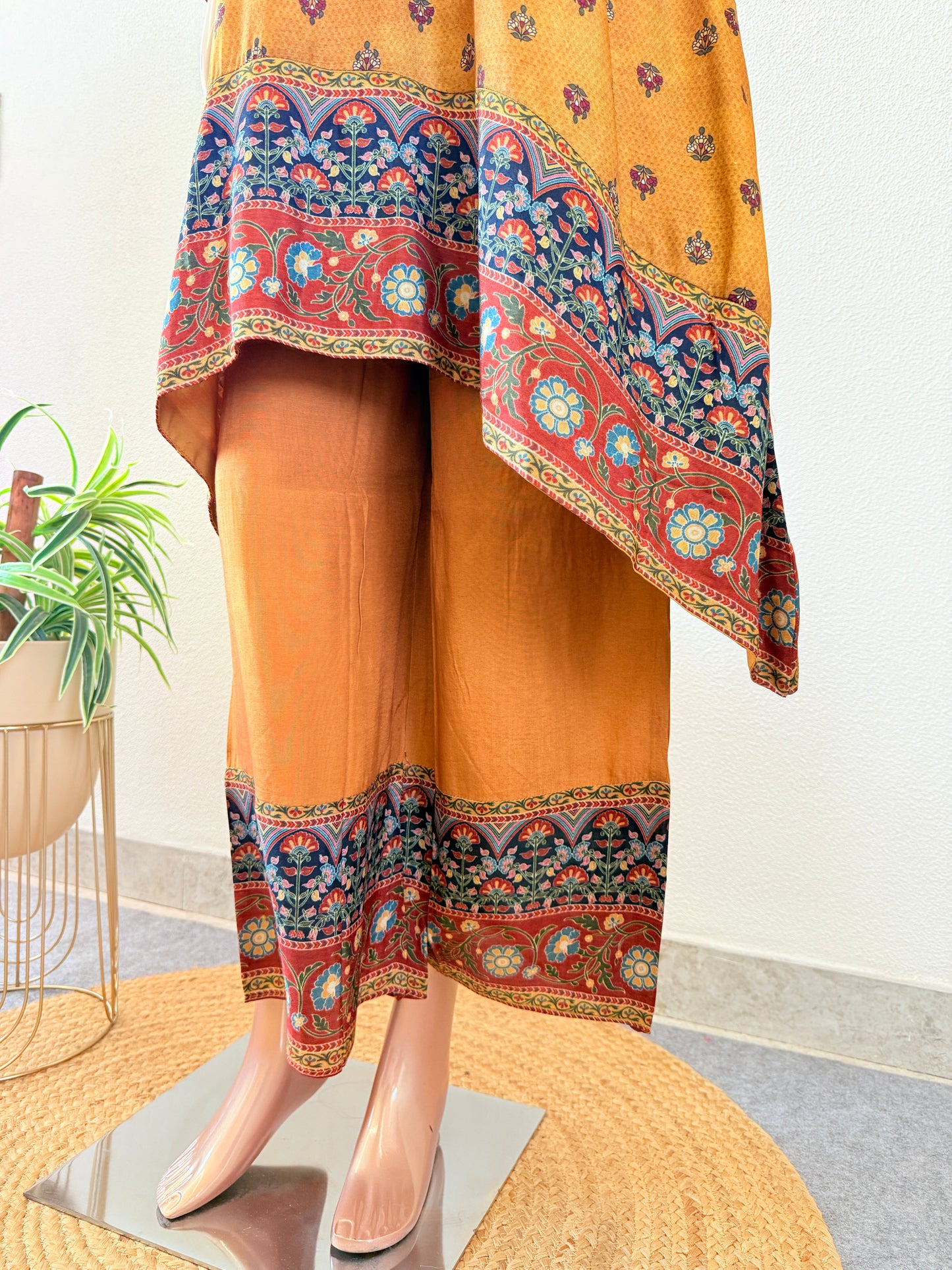 Digitally Printed Silk Kurta Palazzo Set