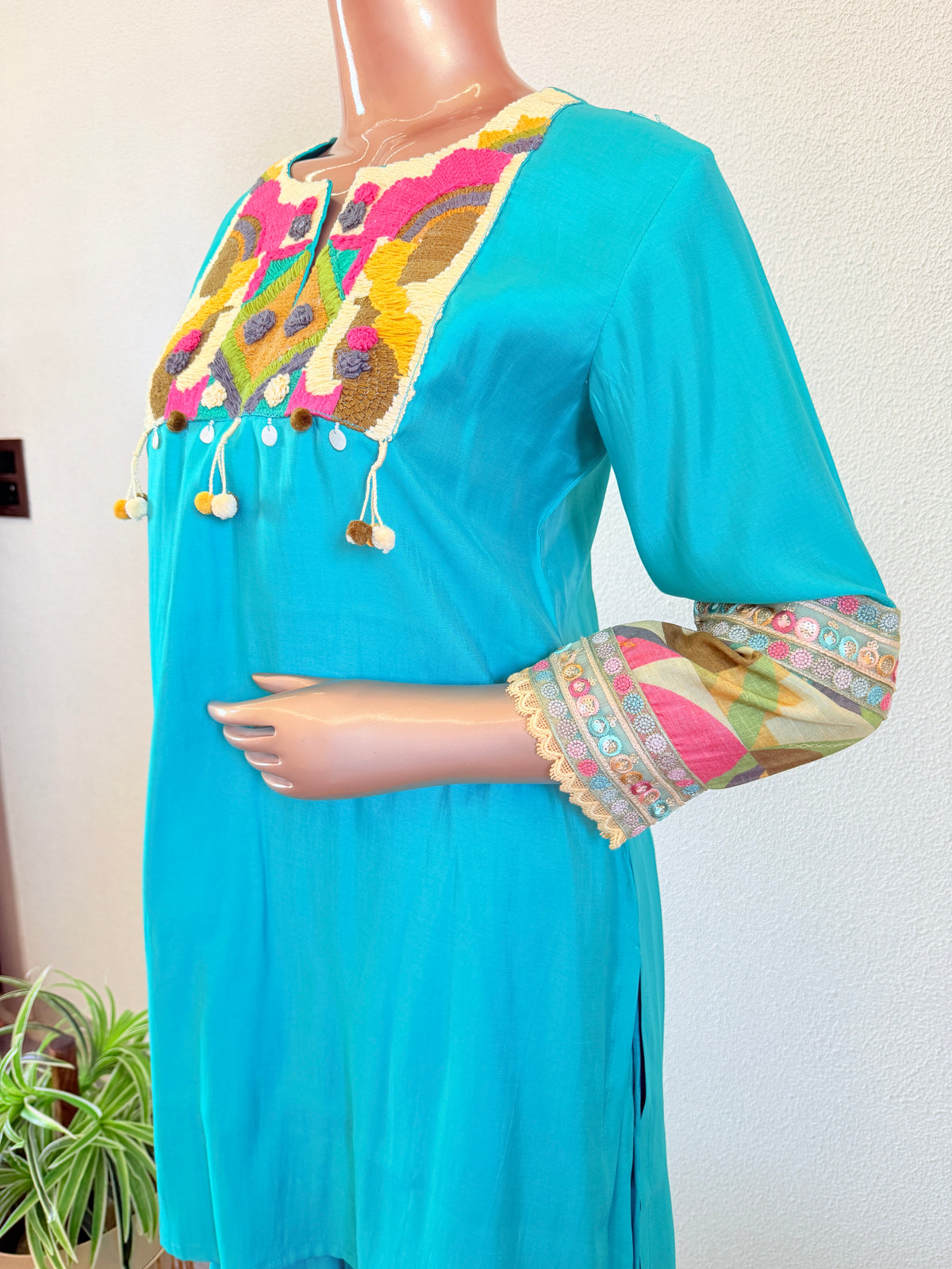 Premium Silk Kurta Palazzo Set