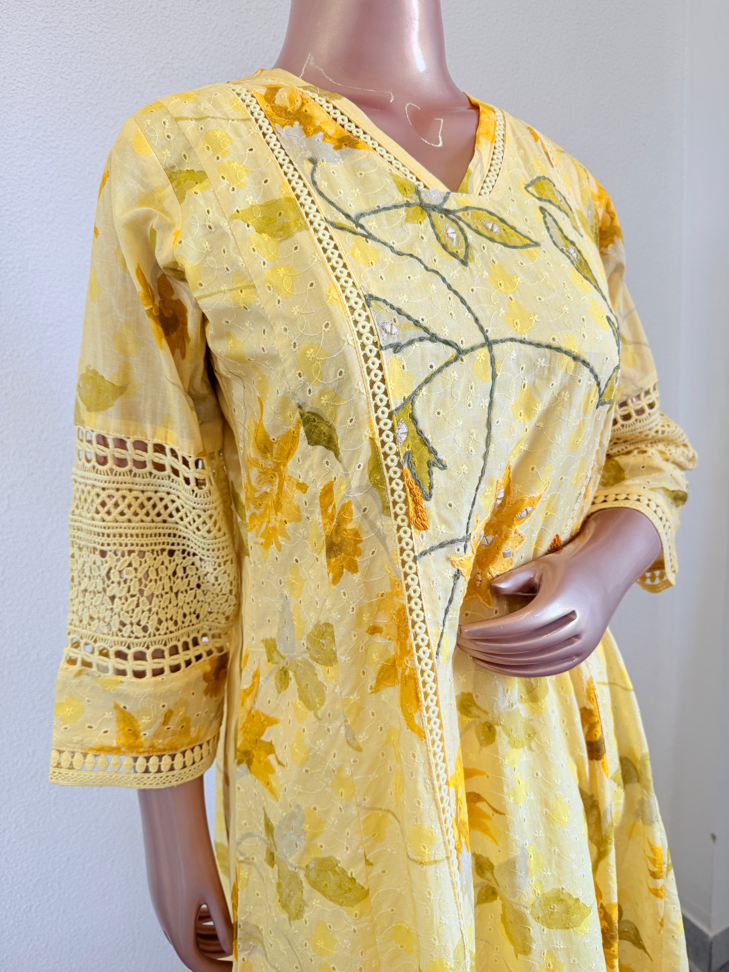 Floral Print Schifili Suit Set with Palazzo