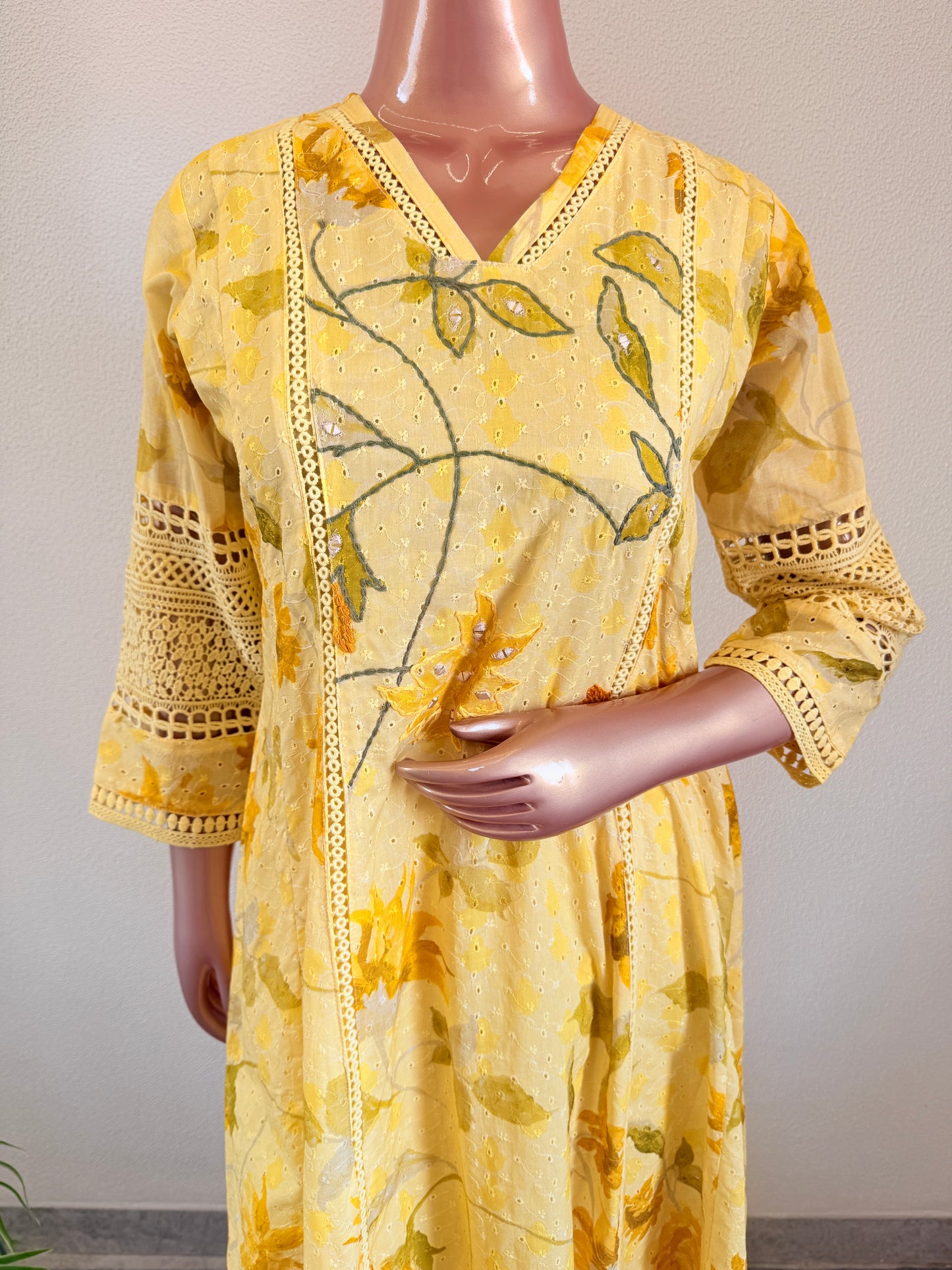 Floral Print Schifili Suit Set with Palazzo