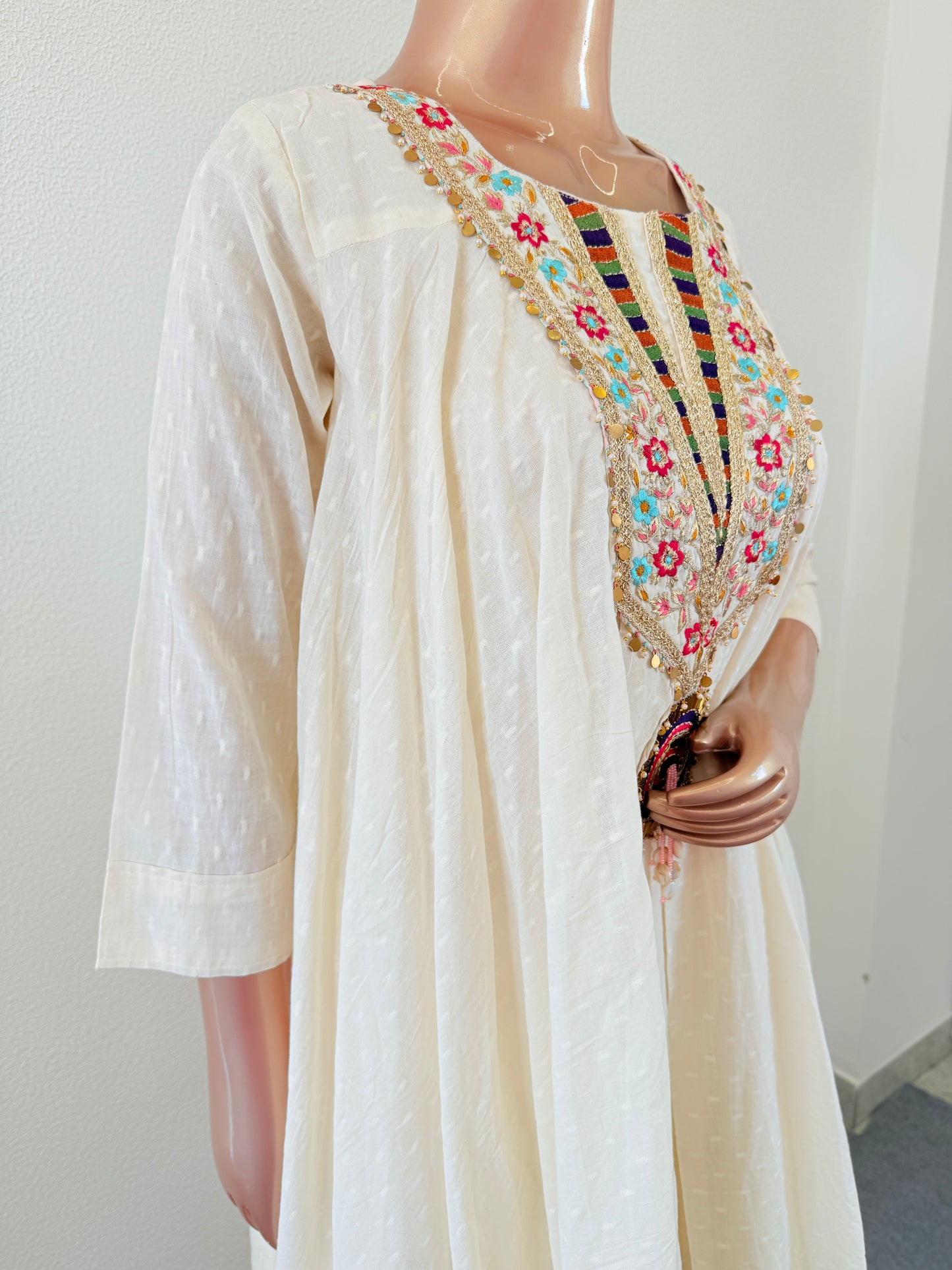 Kora Cotton Peplum and Pant Set