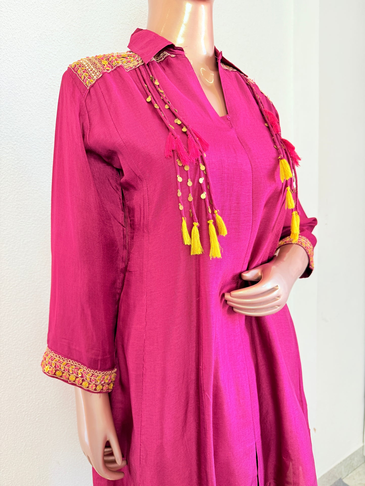 Dola Silk Coord set with Farsi Salwar