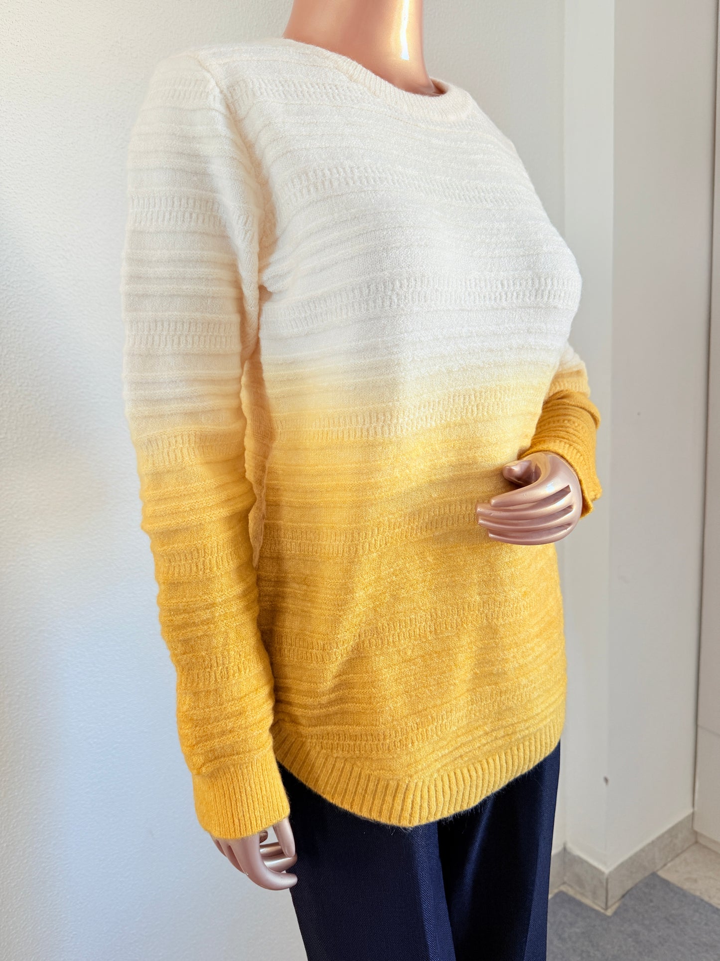 Ombre Woollen Top - Yellow