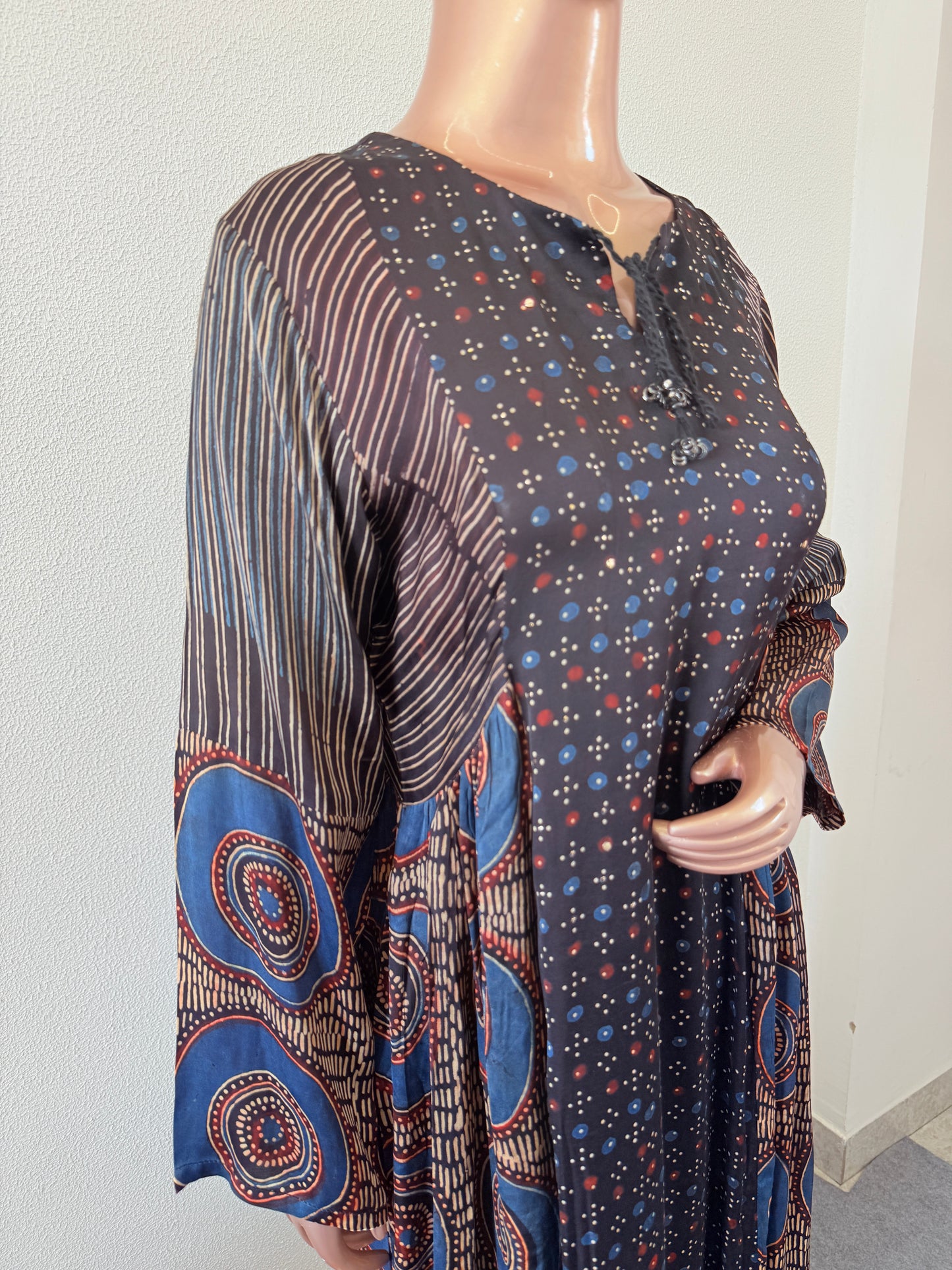 Ajrakh Print Gajji Silk Kurta Pant Set