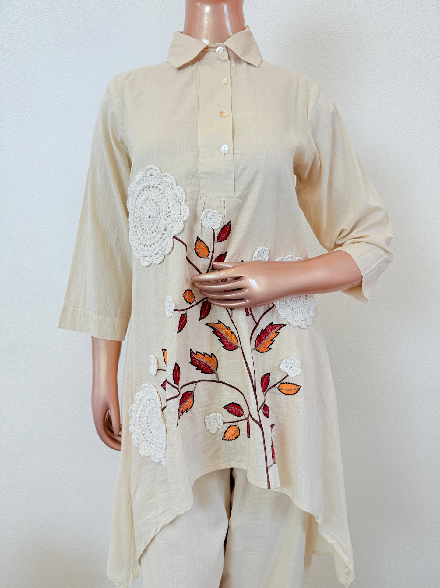 High Low Cotton Coords with Crocia Flowers