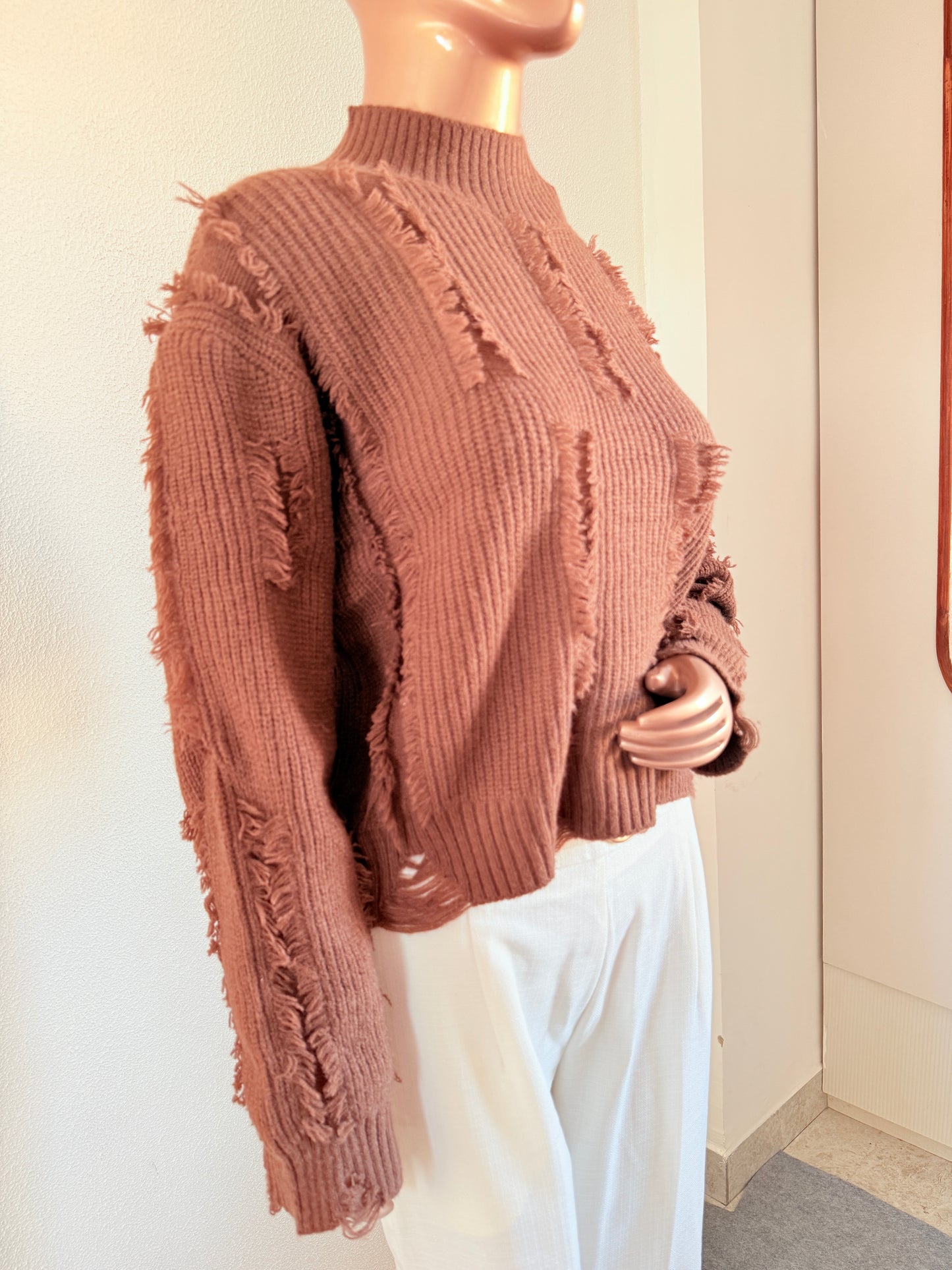 Woollen Top with Fringes