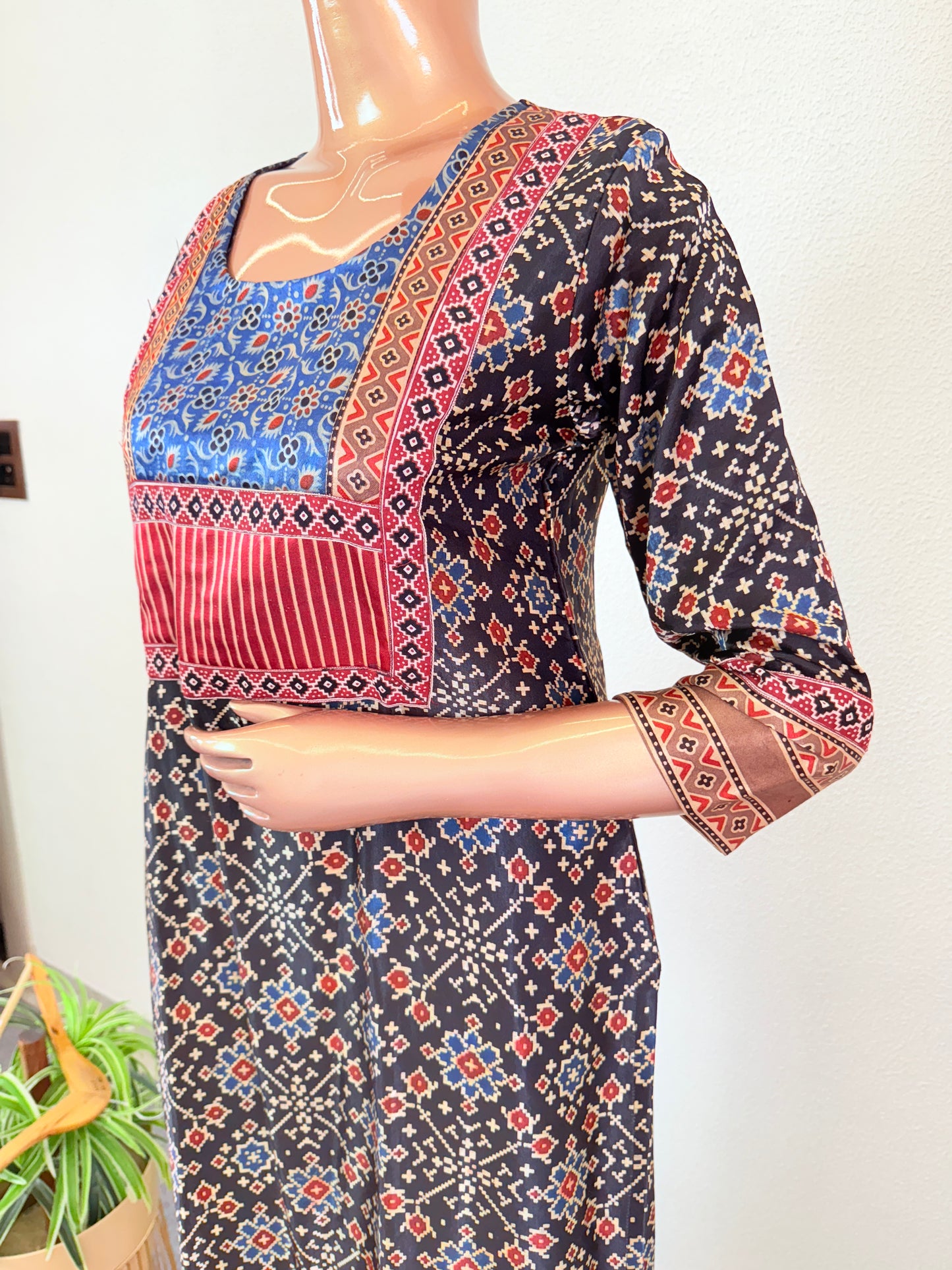 Ajrakh Print Gajji Kurta Pant Set