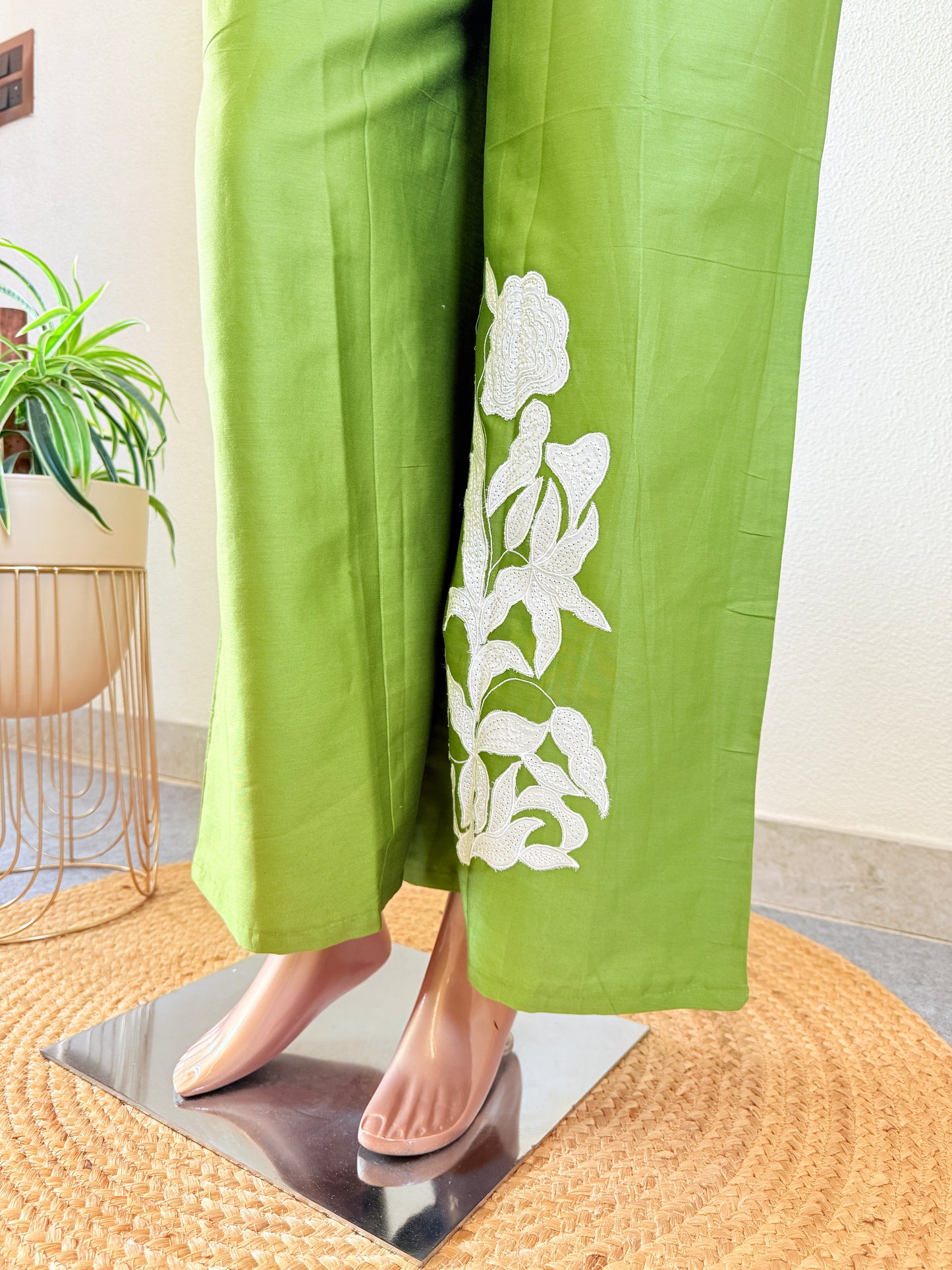 Cotton Appliqué Work Coord Set