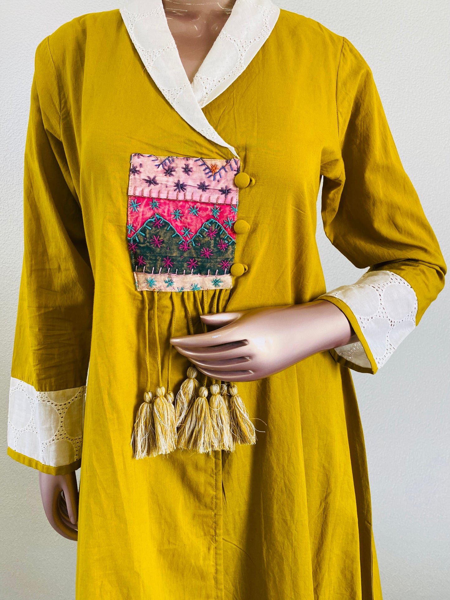 Schifili Turn Collar Kurta Palazzo Set