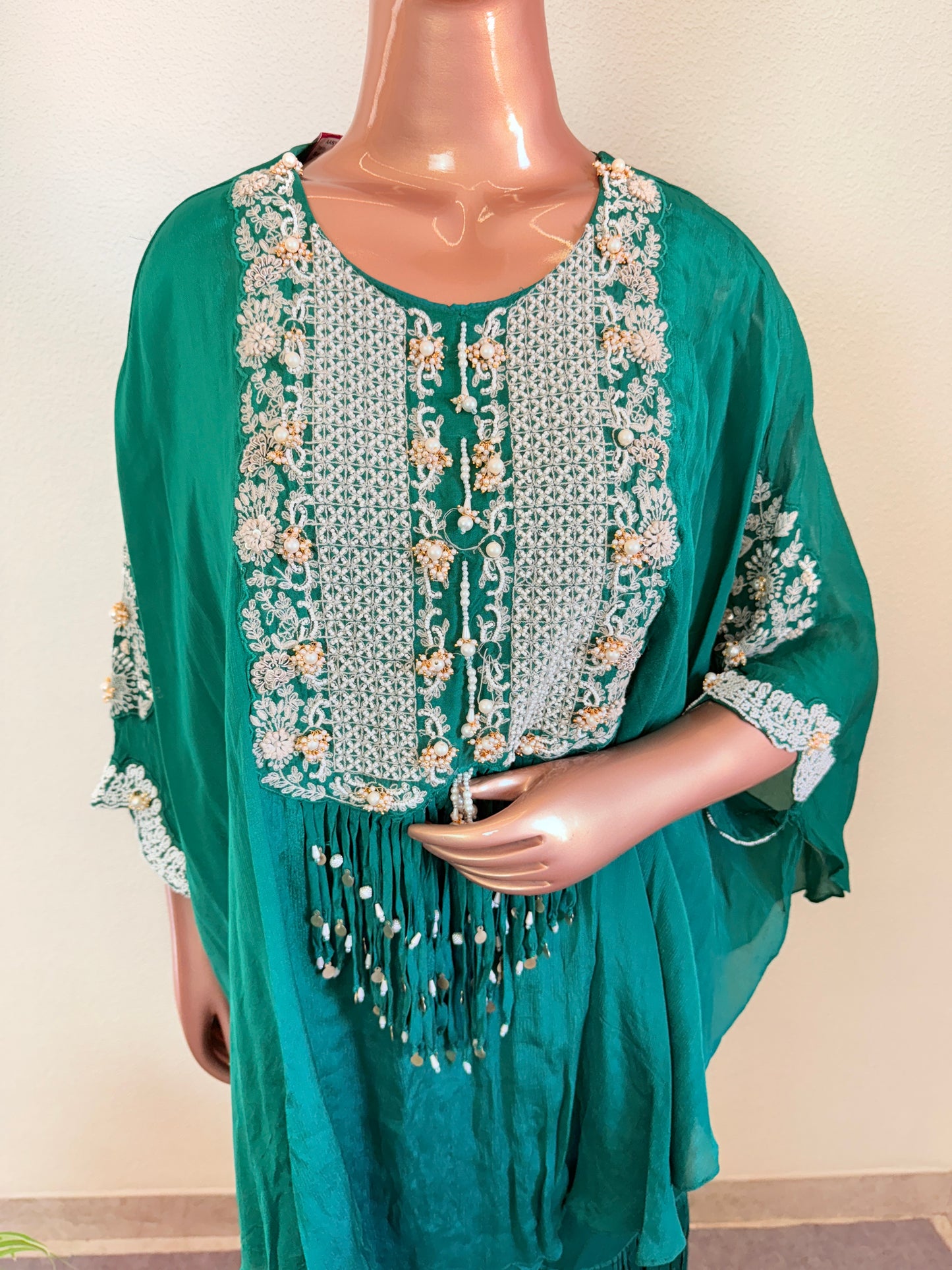 Chinon Indowestern with Kaftan Top and Heavy Handwork