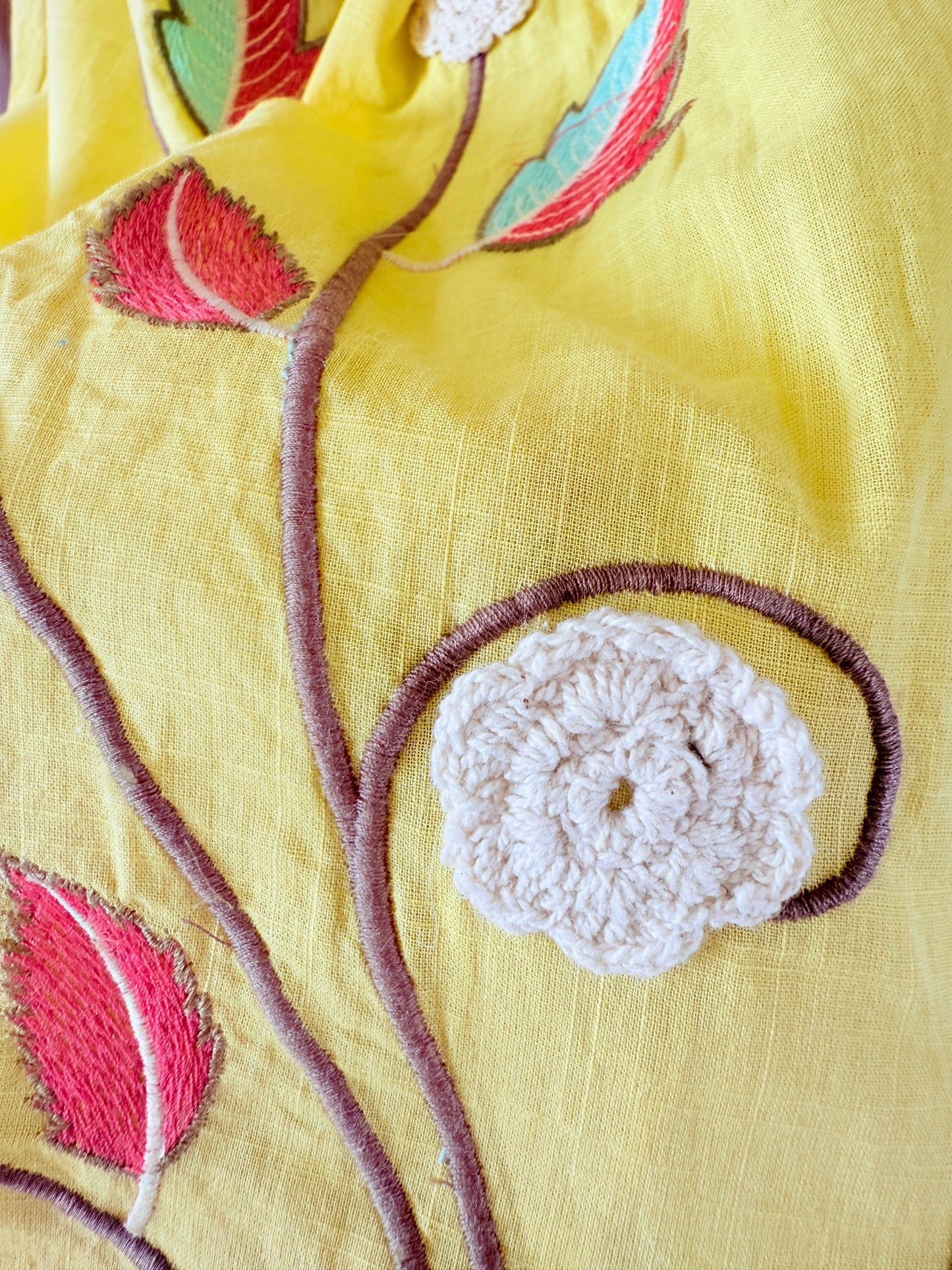 Cotton Tunics with Crocia Flower