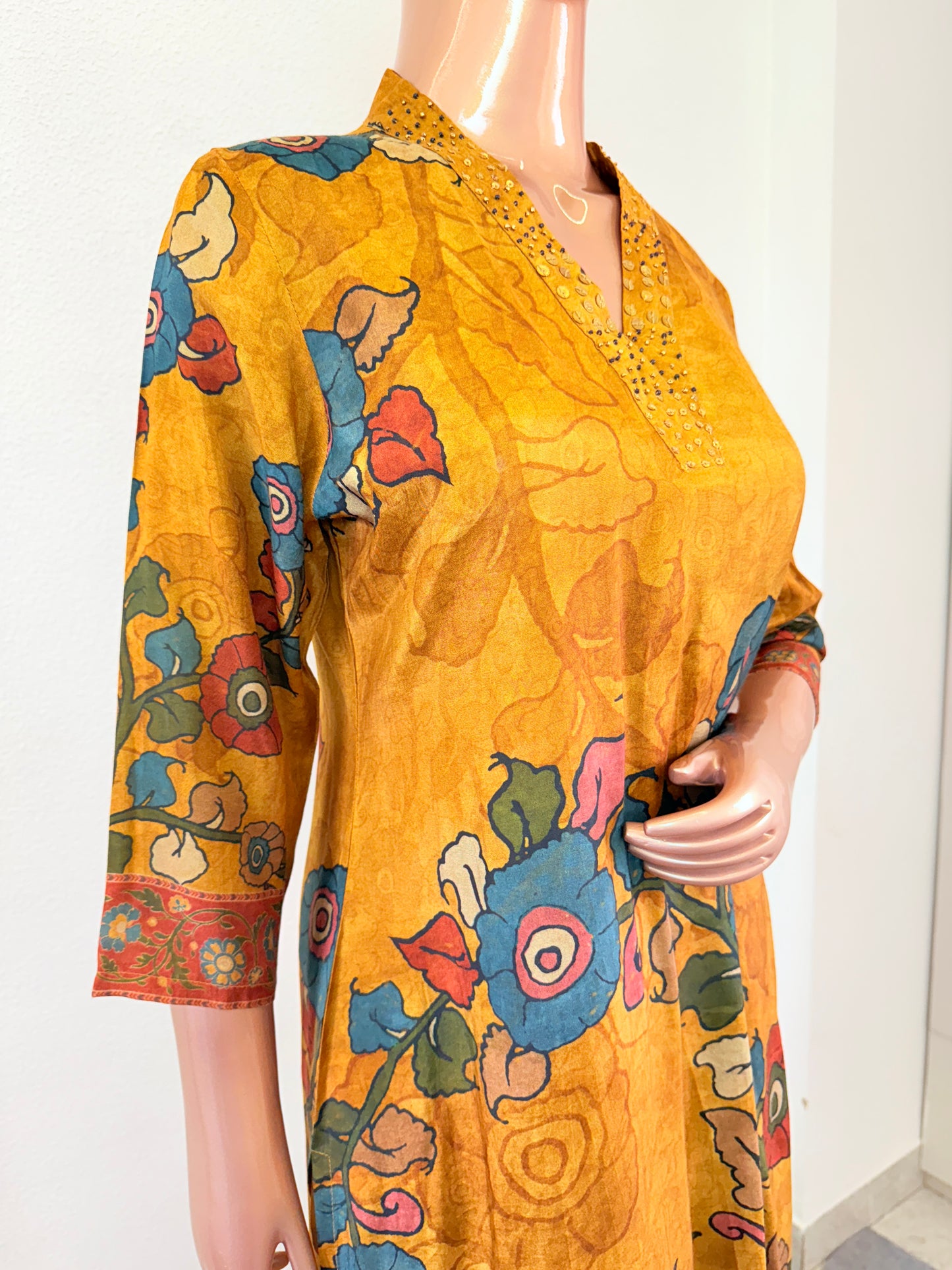 Kalamkari Print Muslin Suit Set
