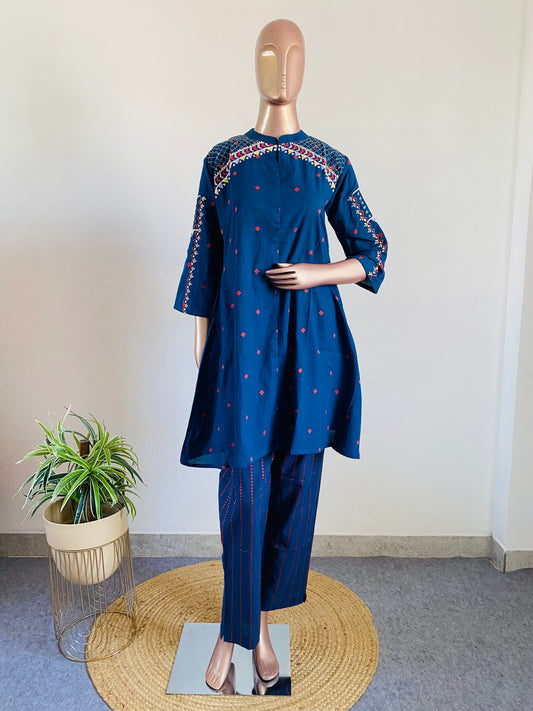 Handloom Jamdani Coords with Hand Work