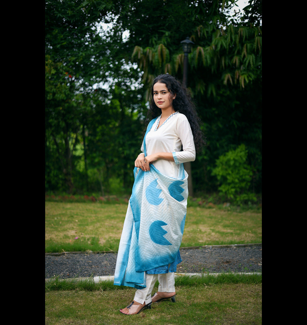 Shibori Chanderi Dress