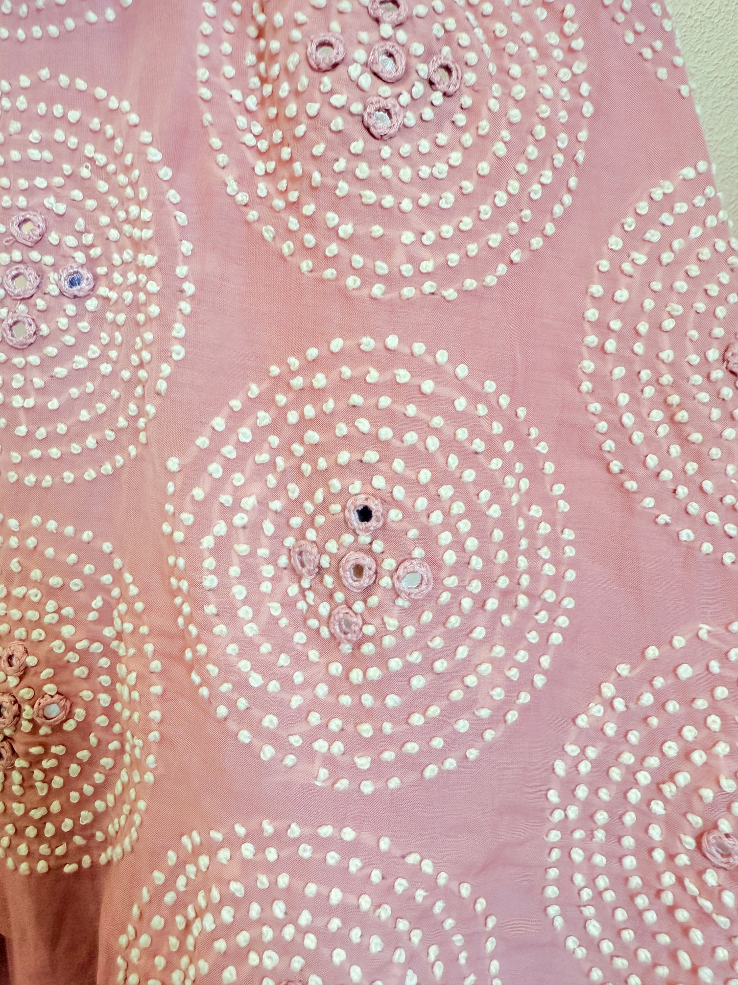 Mul Chanderi Indowestern with Embroidery- Pink