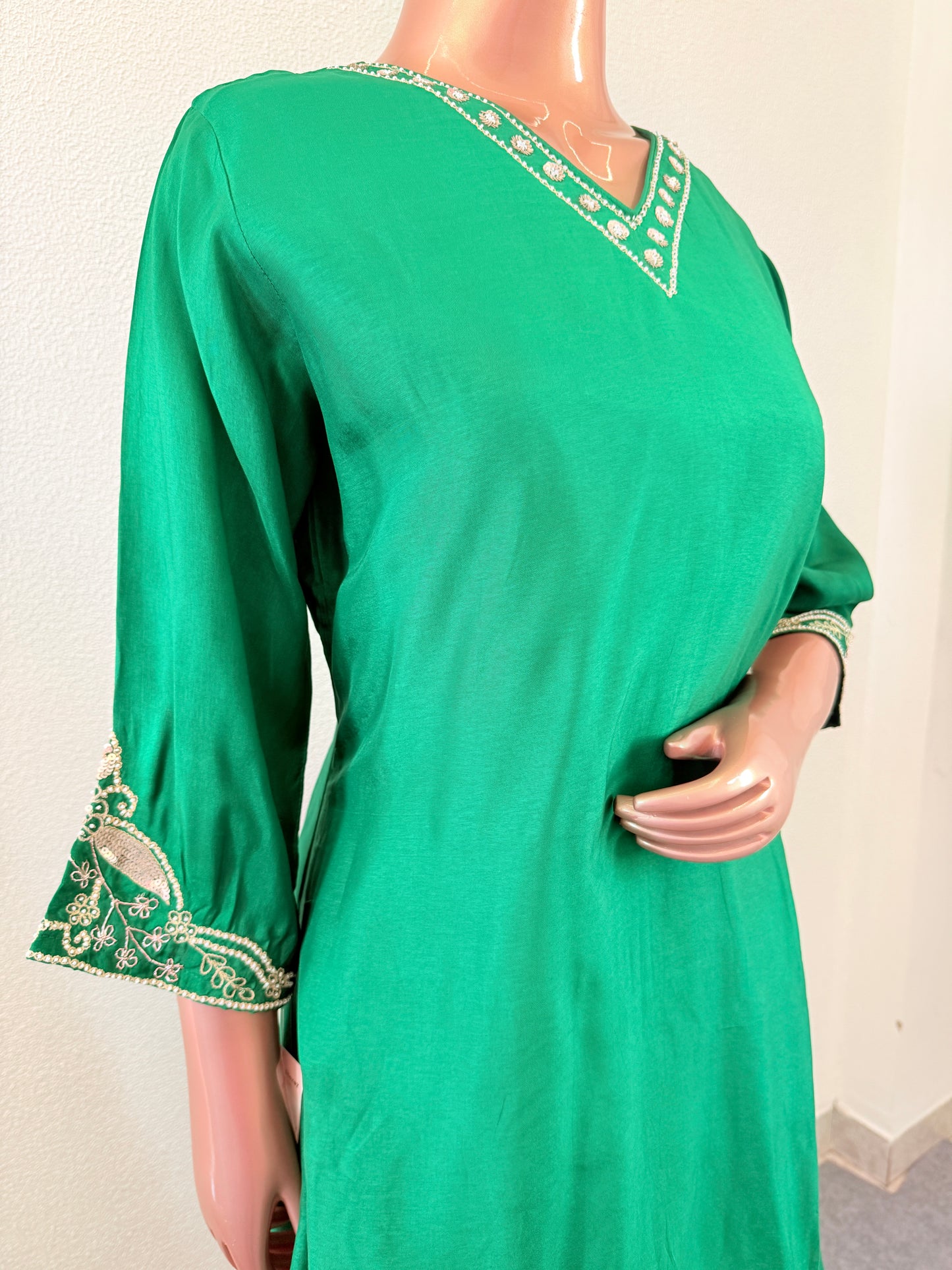 Dola Silk Suit set with Pearl Work