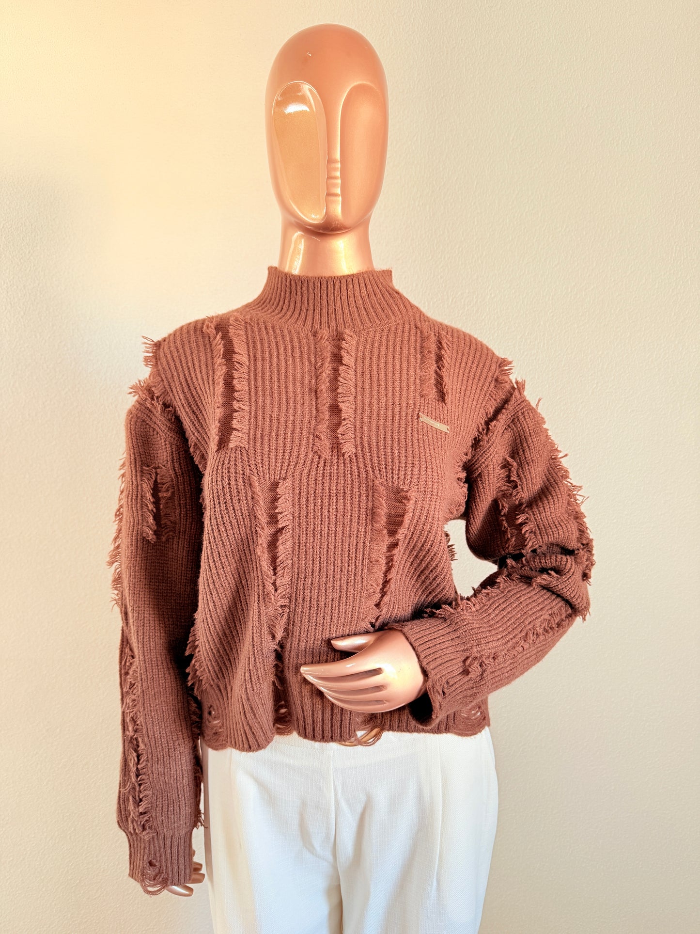 Woollen Top with Fringes