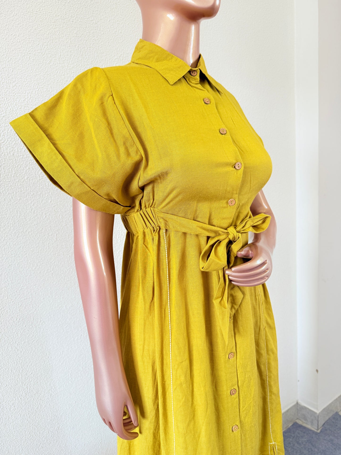 Cotton Flex Tunic - Mustard