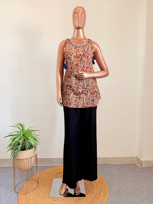 Cotton Kalamkari Sleeveless Top