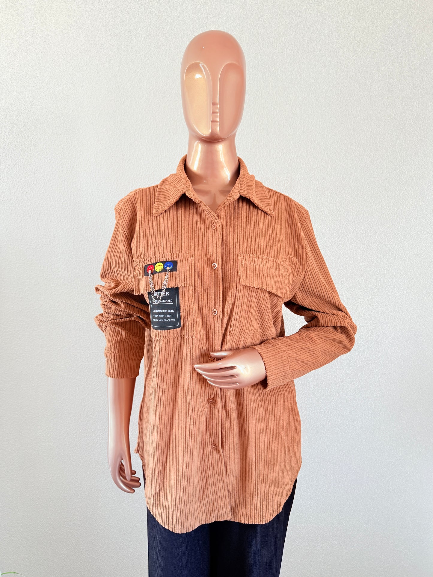 Corduroy Shirt- Brown