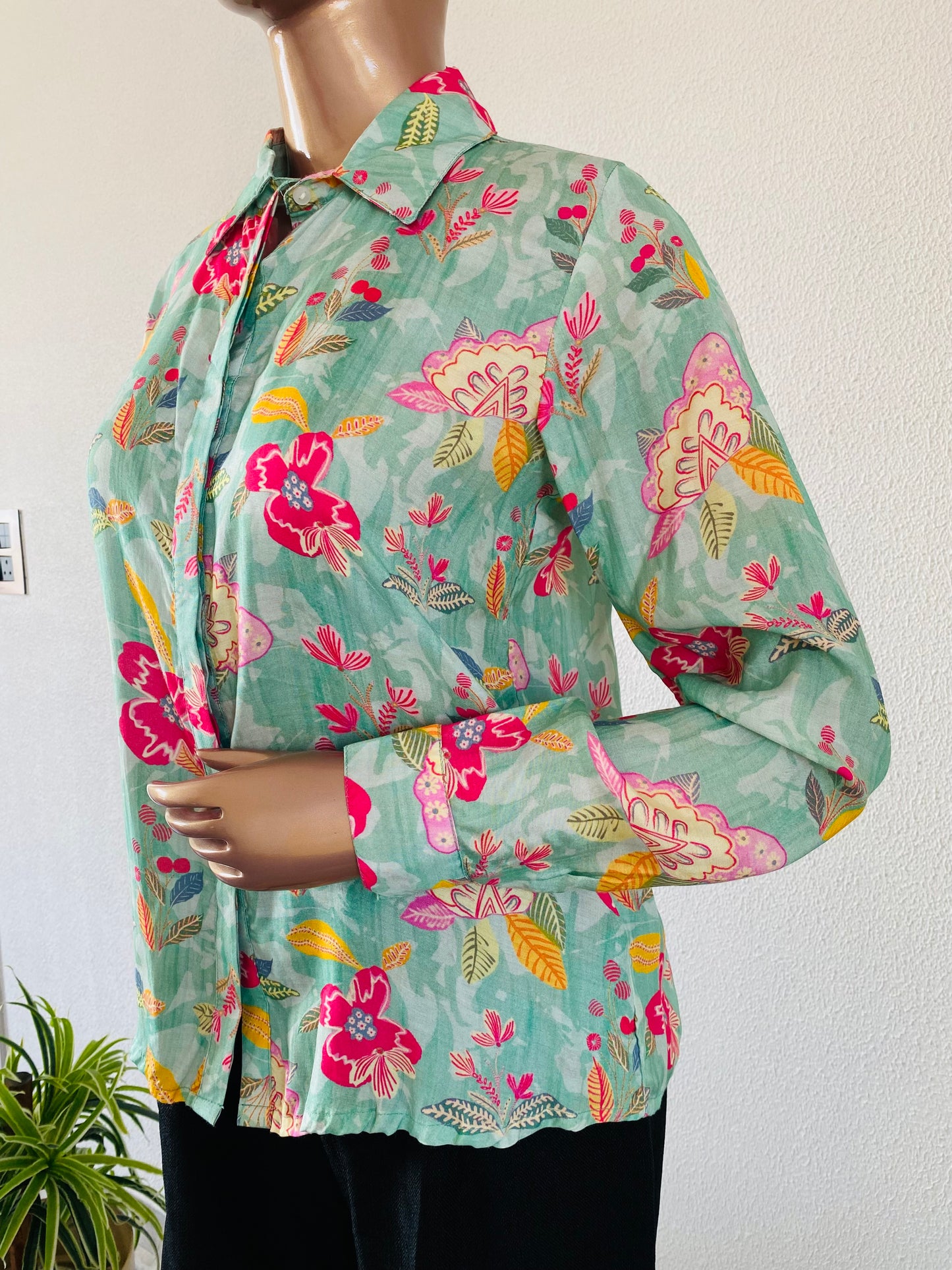 Printed Muslin Shirt with Long Sleeves