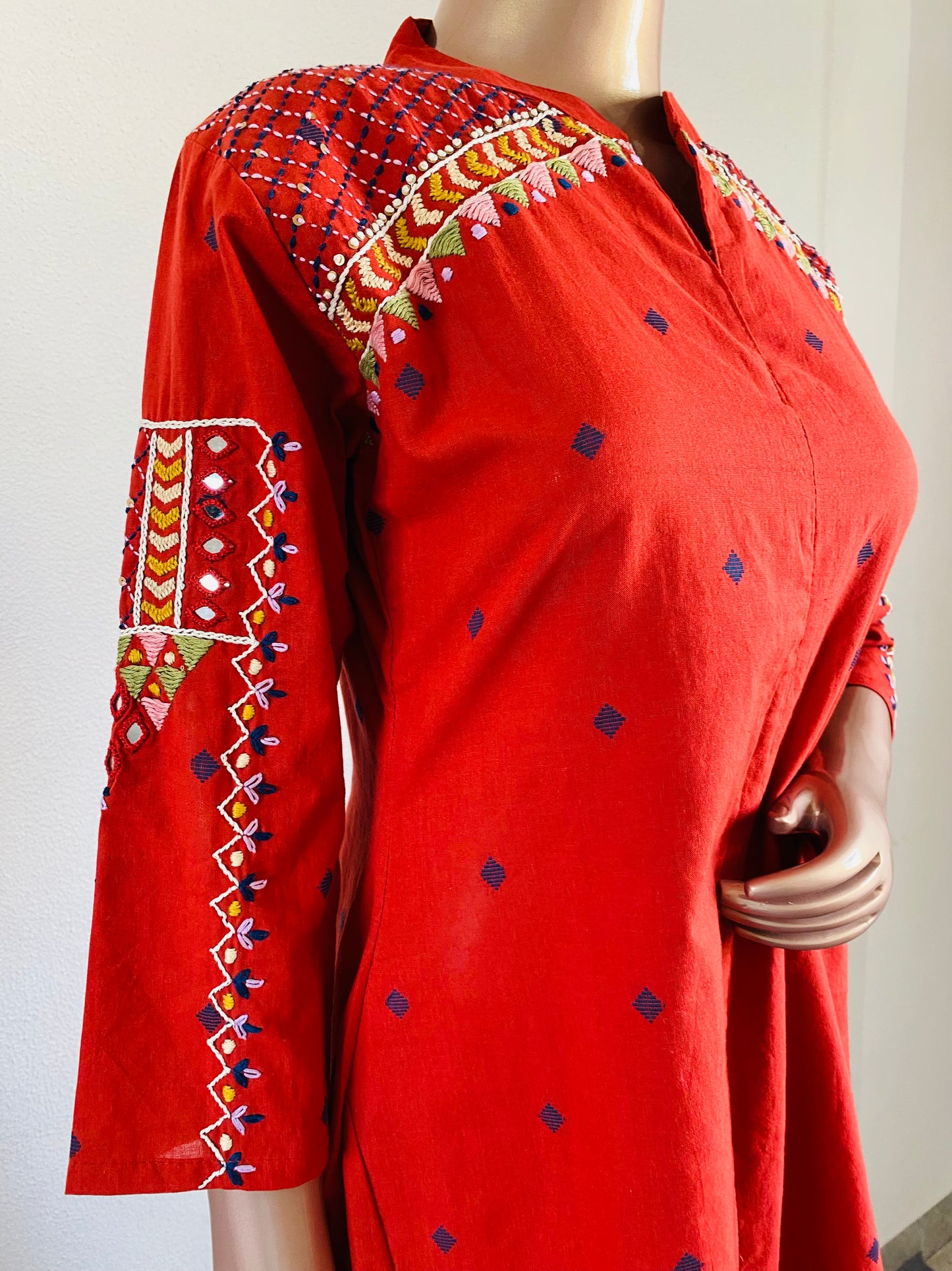 Handloom Jamdani Coords with Hand Work