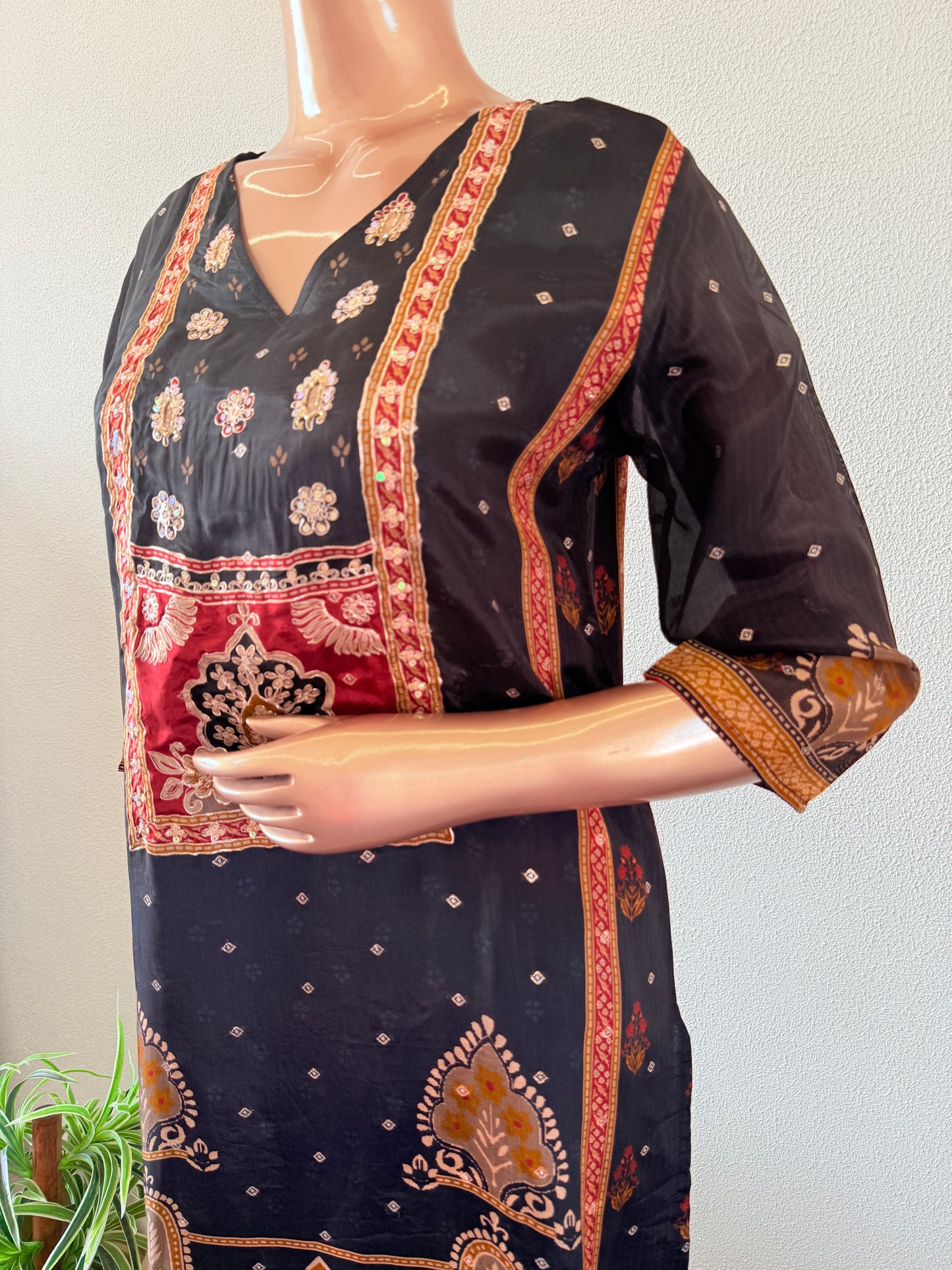 Organza Crepe Printed Suit Set