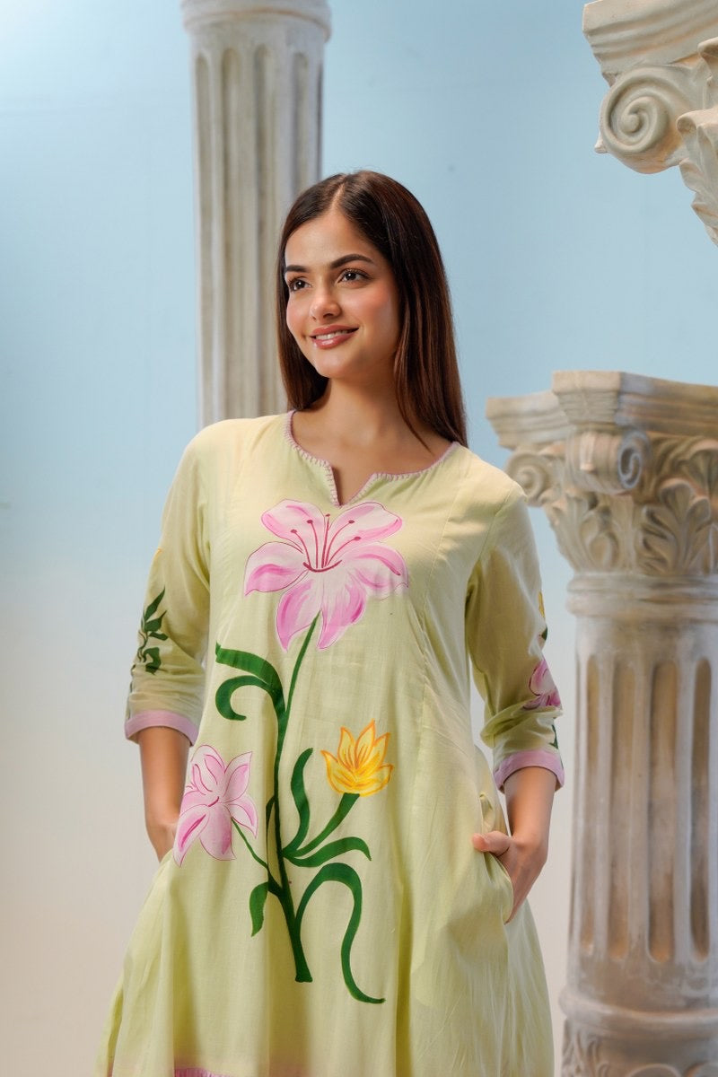 Handpainted Mul Cotton Tunic