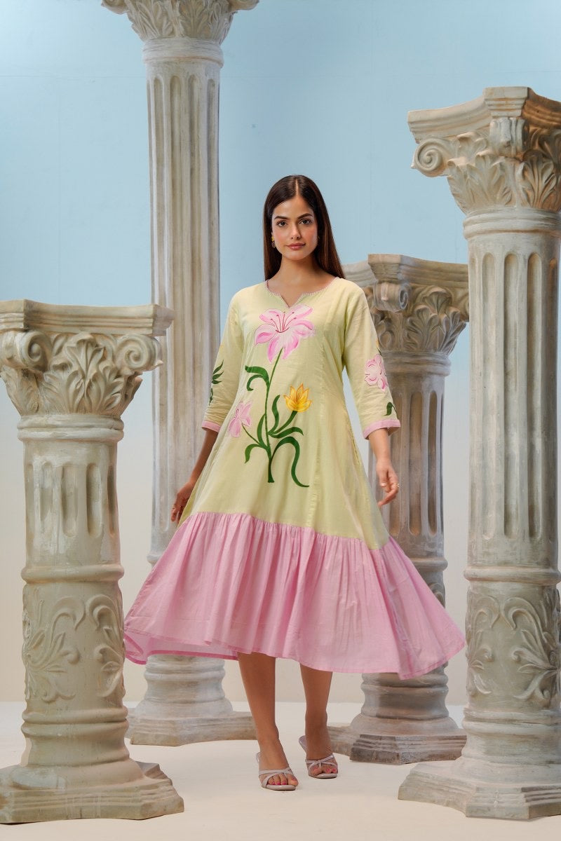 Handpainted Mul Cotton Tunic