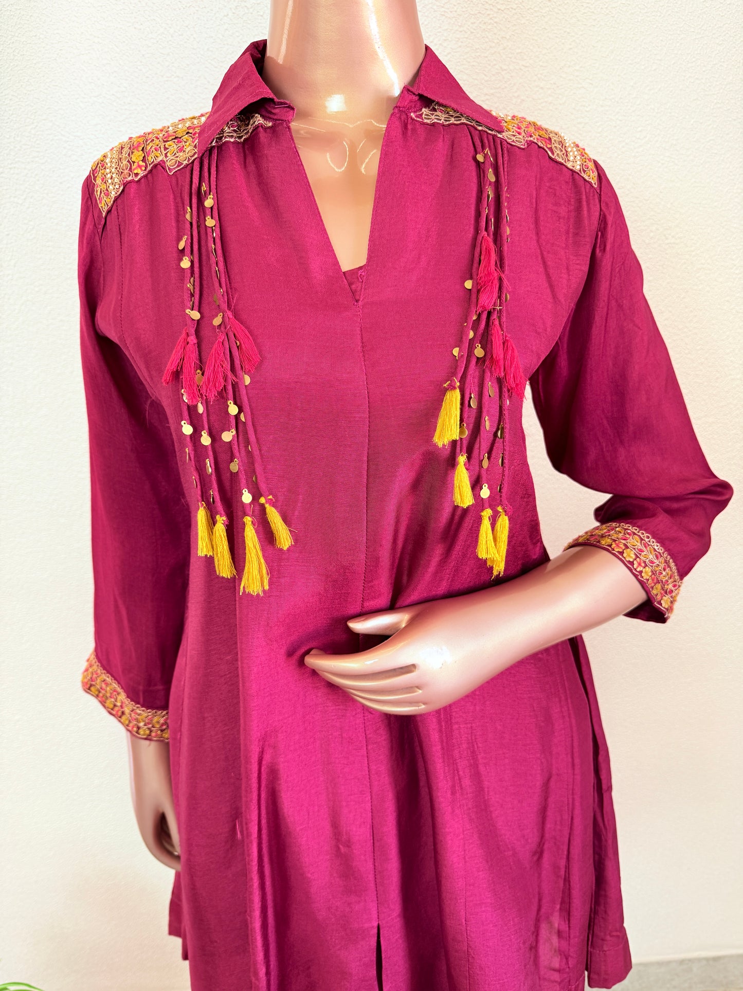Dola Silk Coord set with Farsi Salwar