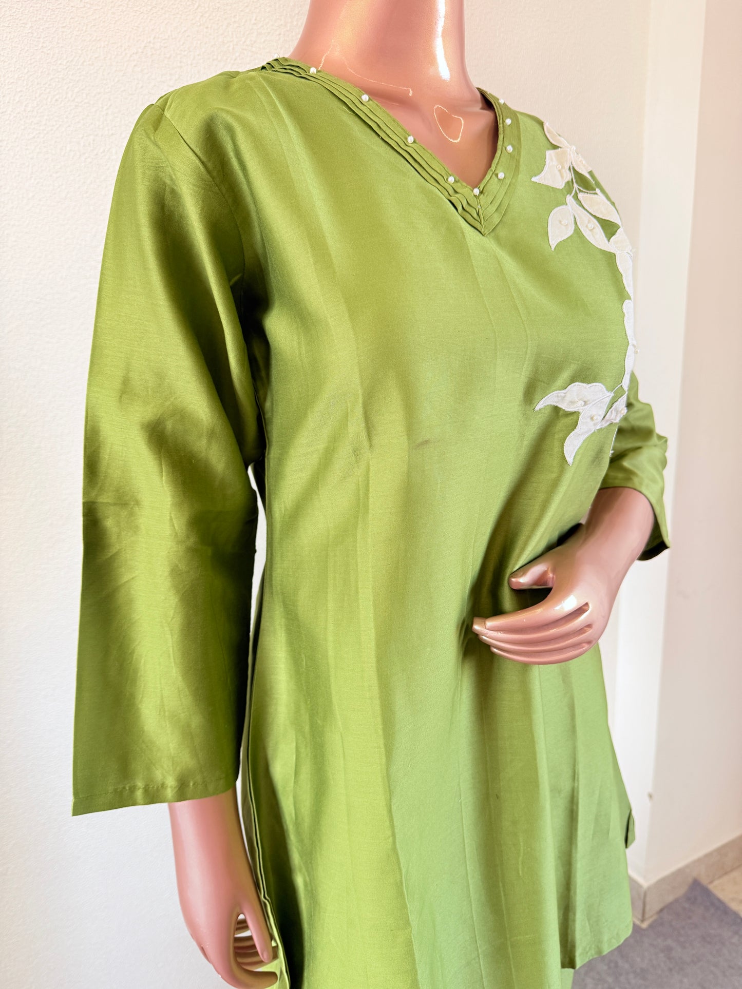 Cotton Appliqué Work Coord Set