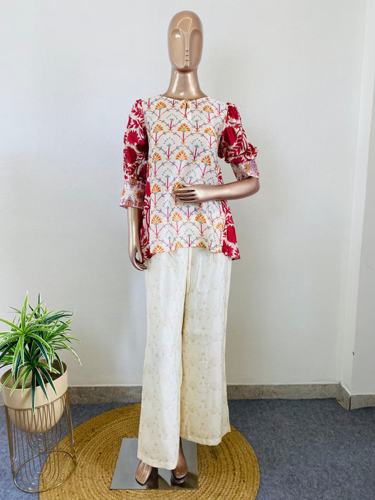 Premium Silk Digitally Printed Coord Set