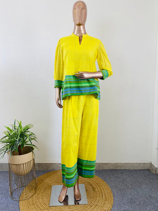 Mul Cotton Jamdani Coord Set