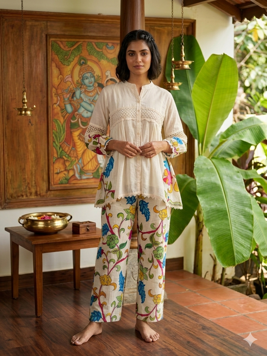 Mul Cotton Kalamkari Co-ord Set