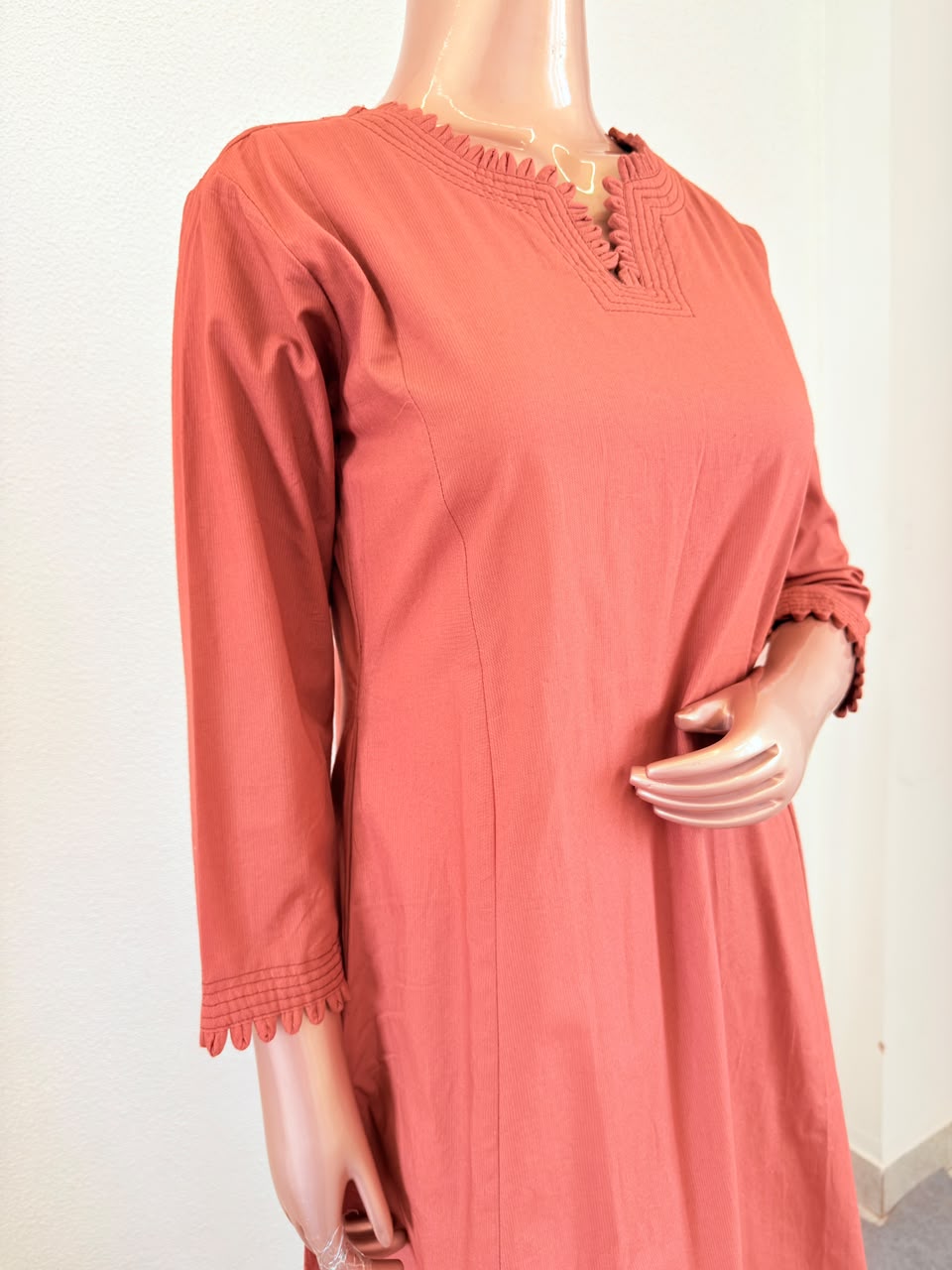 Premium Cotton Kurta Palazzo Set with Block Print Stole