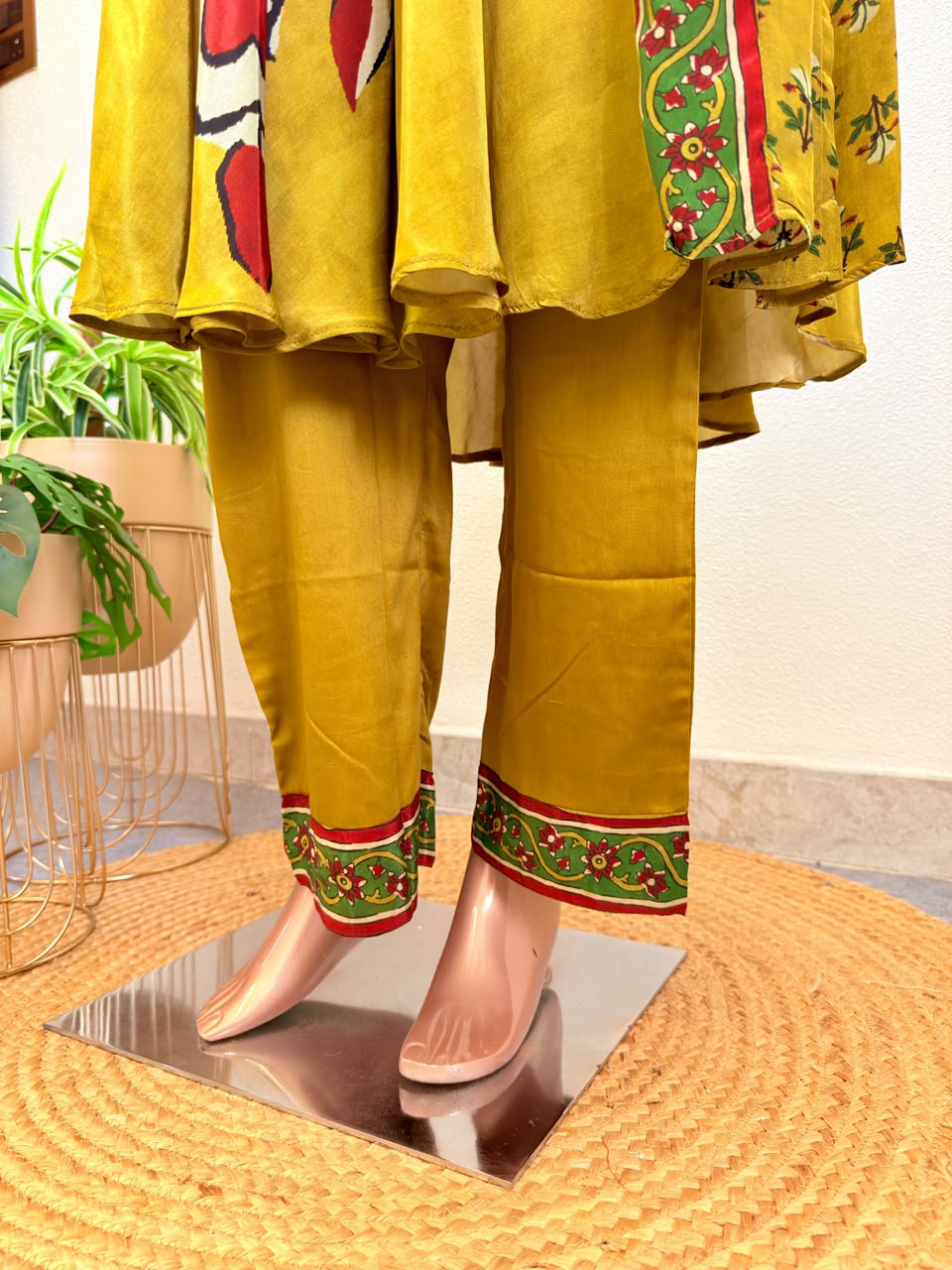 Premium Pure Crepe Frock Suit Set in Digital Print