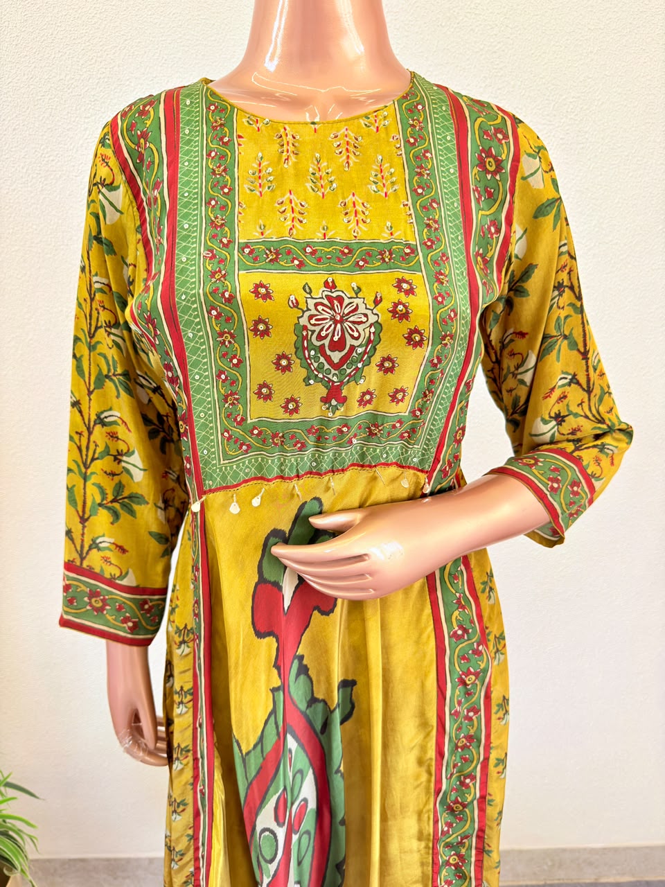 Premium Pure Crepe Frock Suit Set in Digital Print