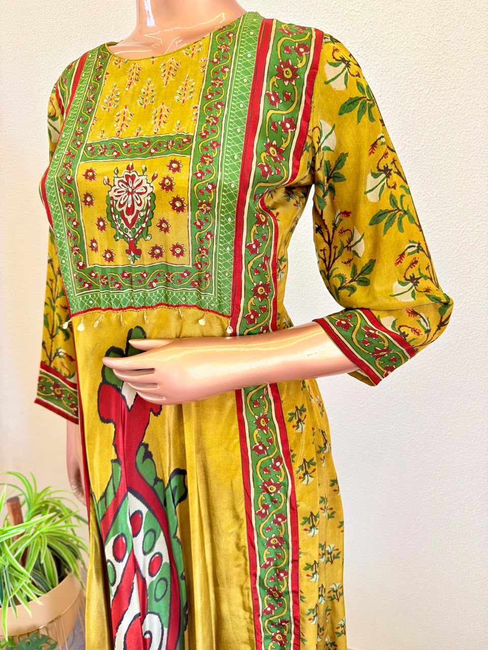 Premium Pure Crepe Frock Suit Set in Digital Print