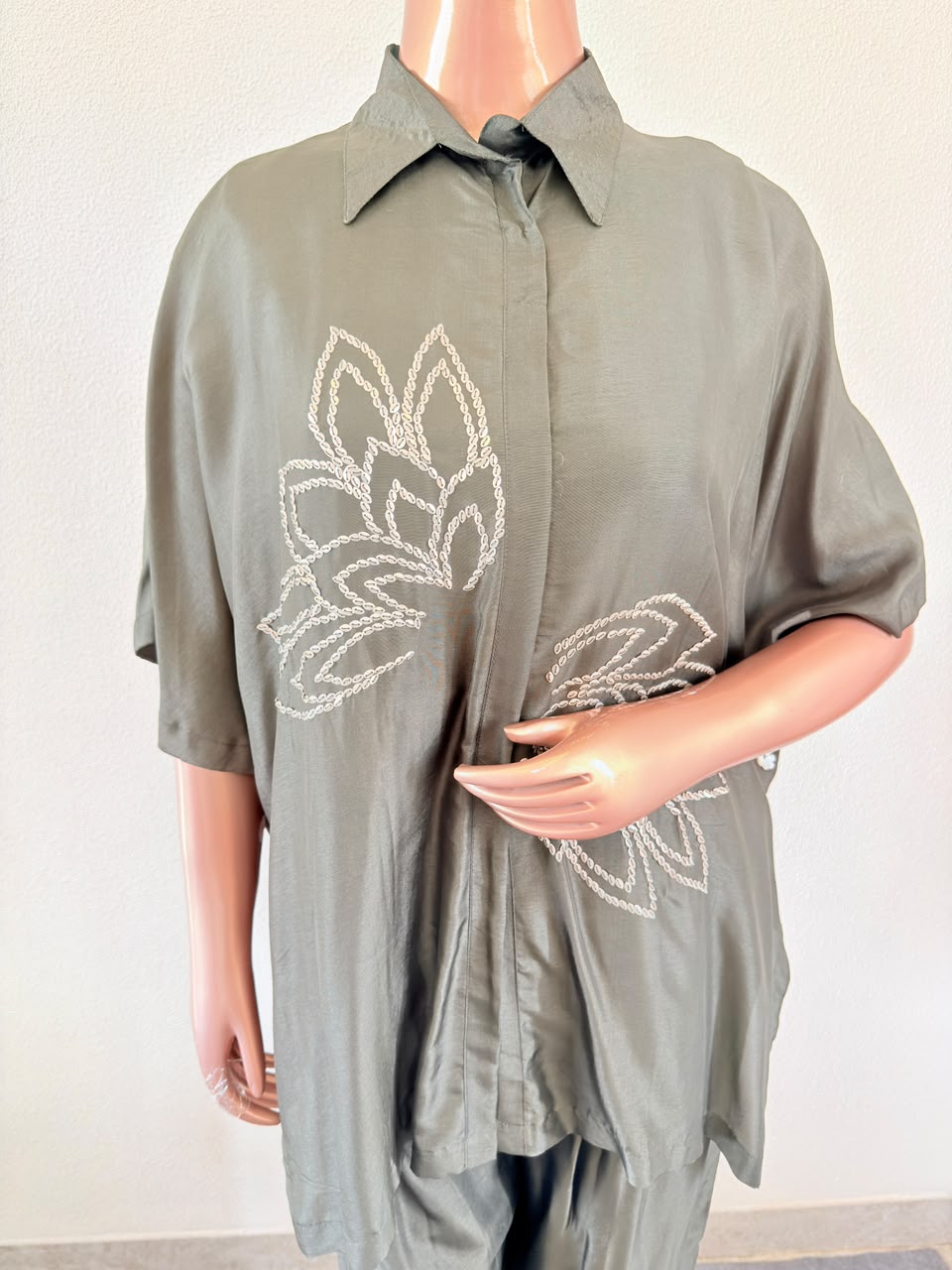 Sequin Work Kaftan Cord Set