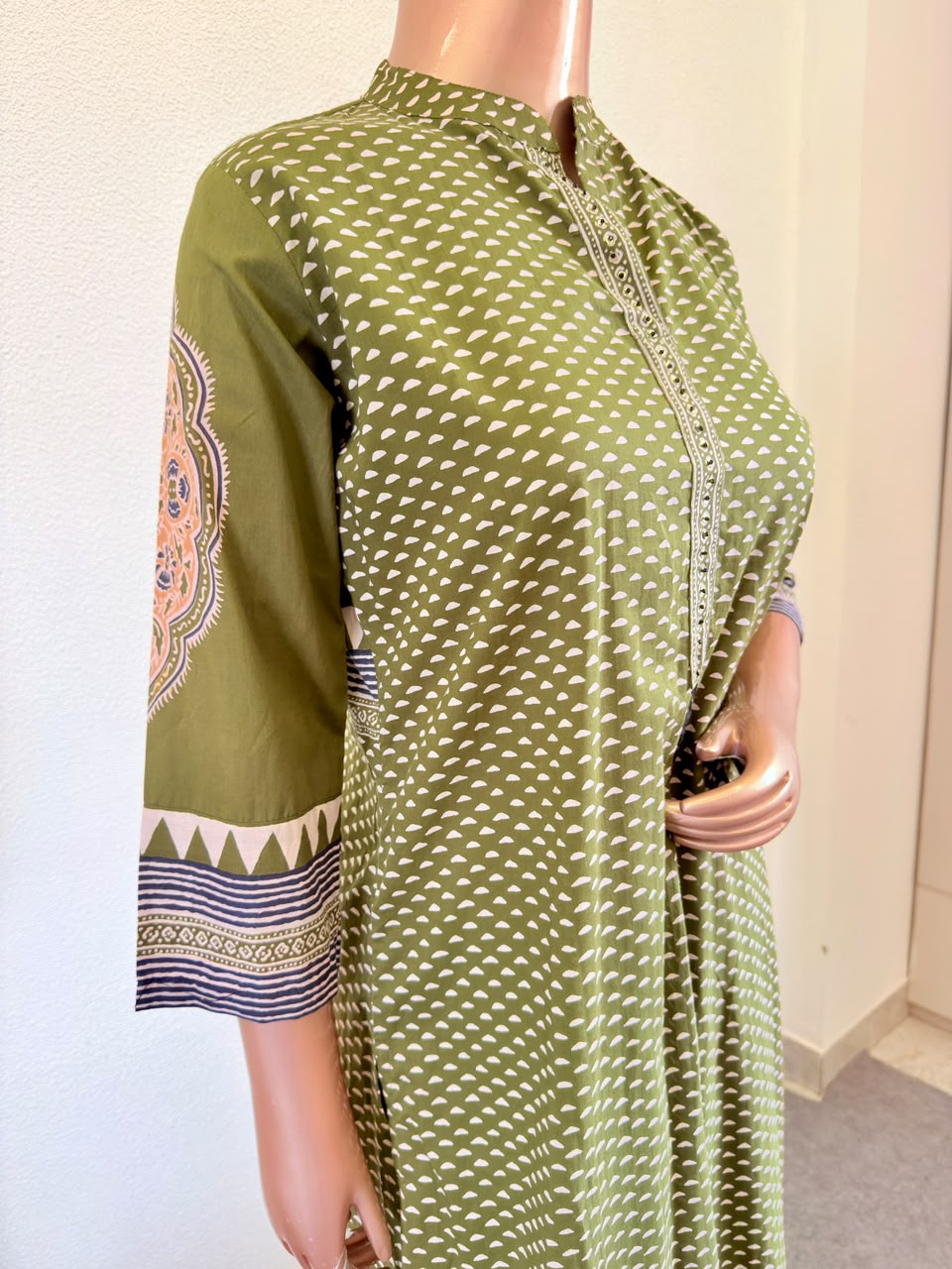 Cotton Printed Suit Set with Wide Palazzo