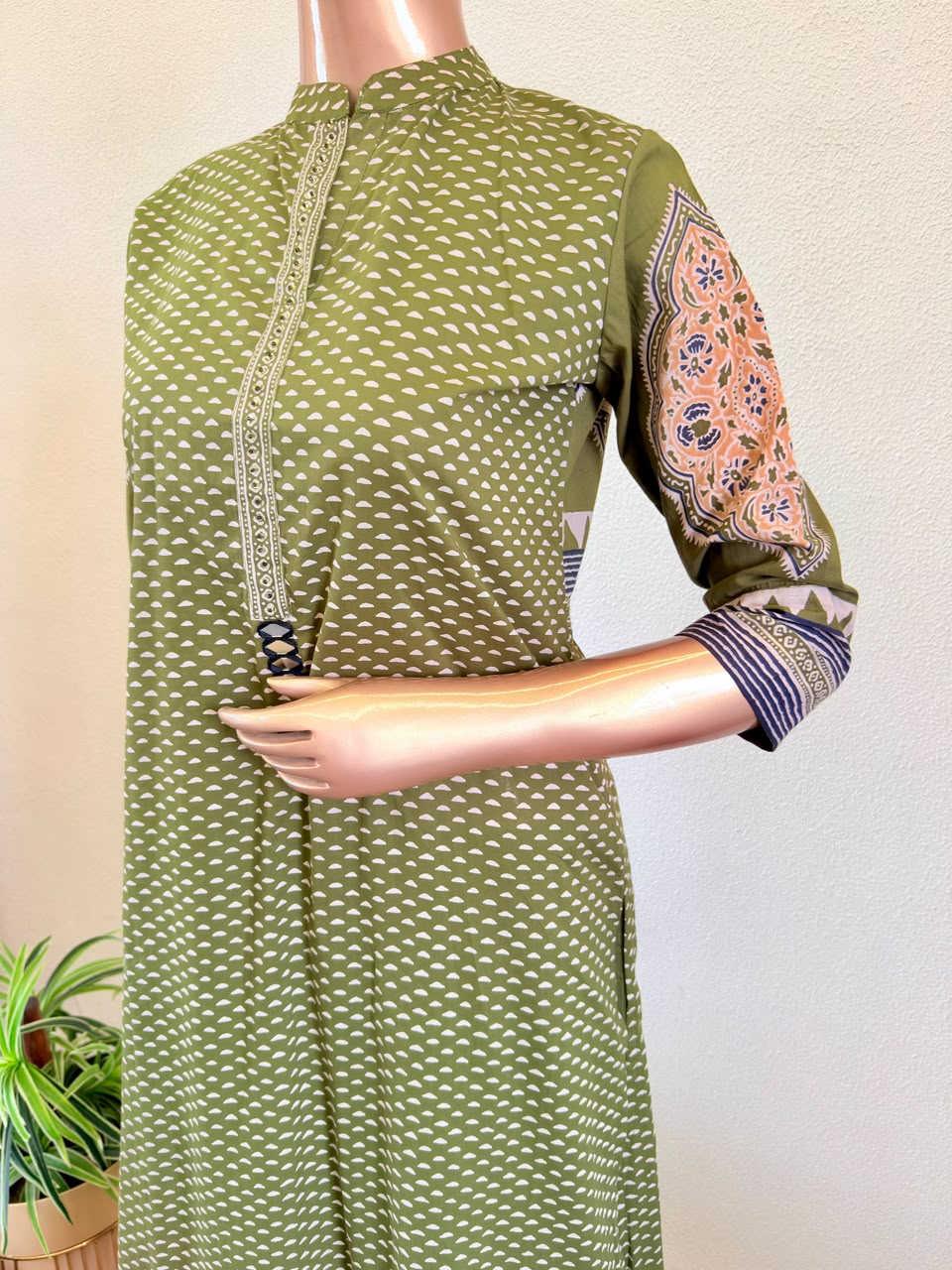 Cotton Printed Suit Set with Wide Palazzo